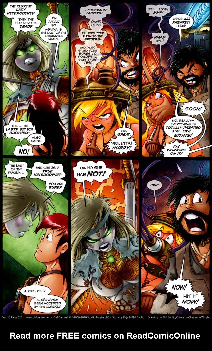 Read online Girl Genius (2002) comic -  Issue #10 - 21