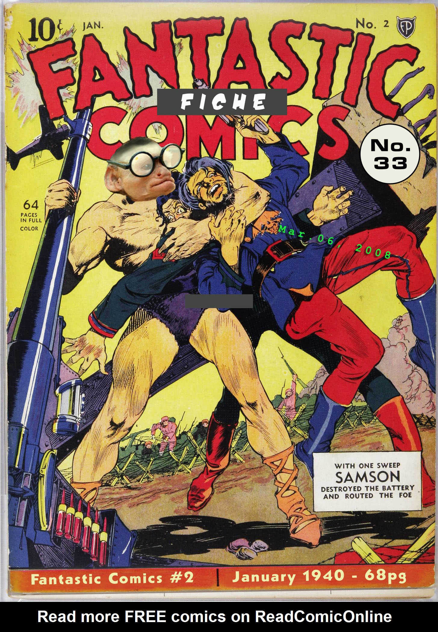 Read online Fantastic Comics comic -  Issue #2 - 1