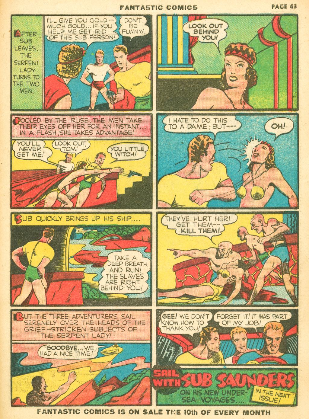 Read online Fantastic Comics comic -  Issue #12 - 65