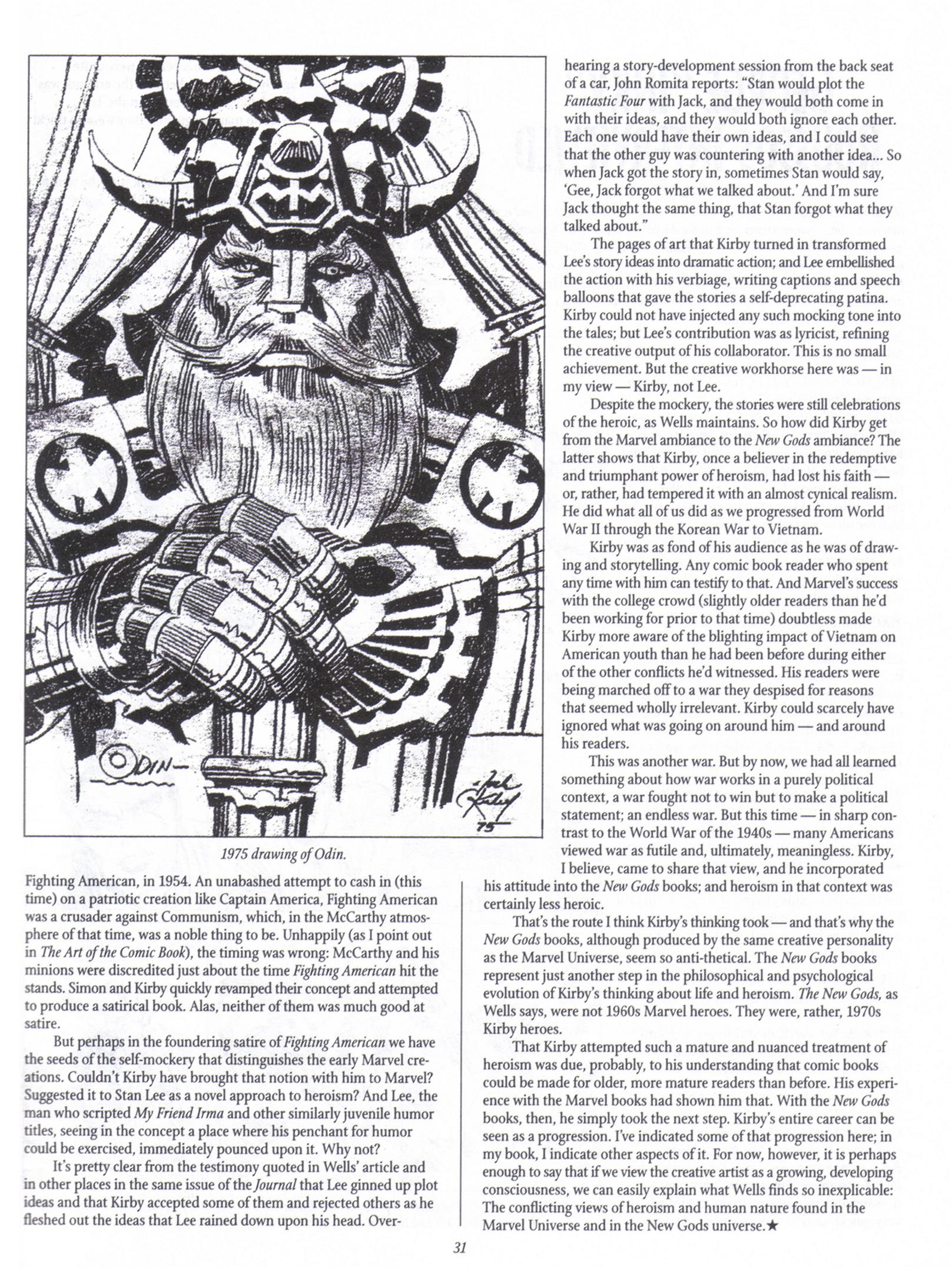 Read online The Jack Kirby Collector comic -  Issue #18 - 31
