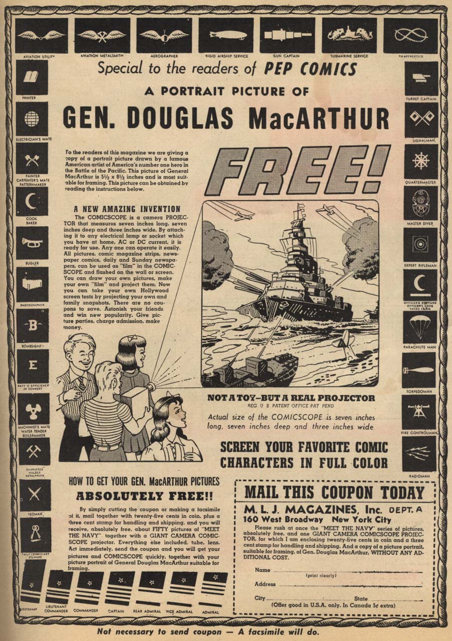 Read online Pep Comics comic -  Issue #29 - 67