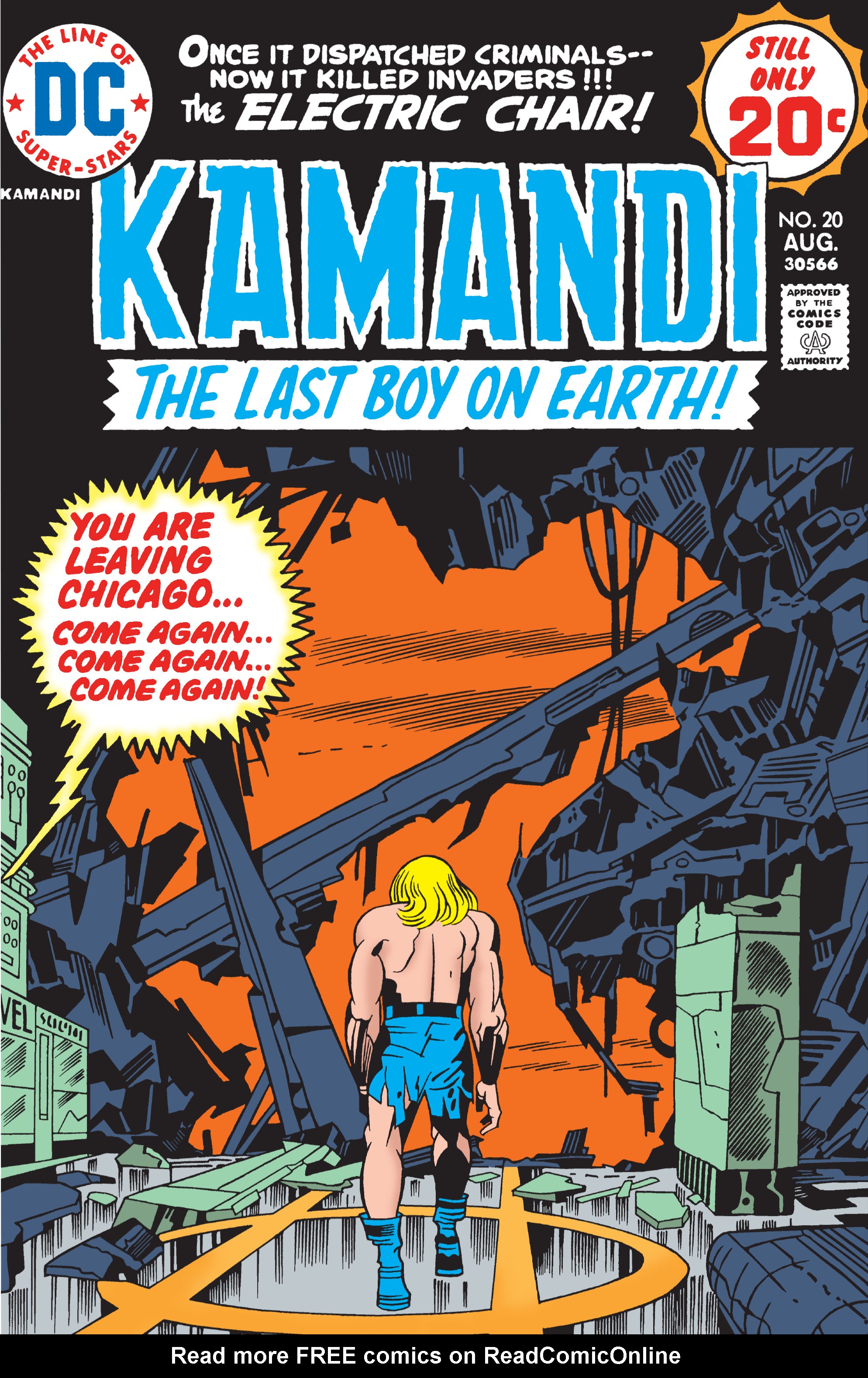 Read online Kamandi, The Last Boy On Earth comic -  Issue #20 - 1