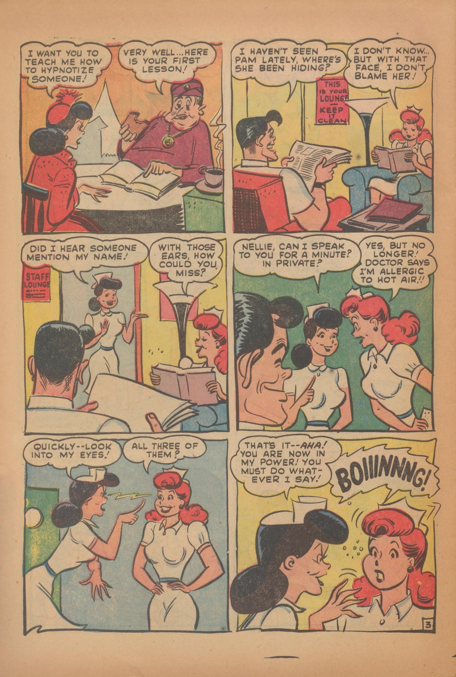 Read online Nellie The Nurse (1945) comic -  Issue #28 - 28