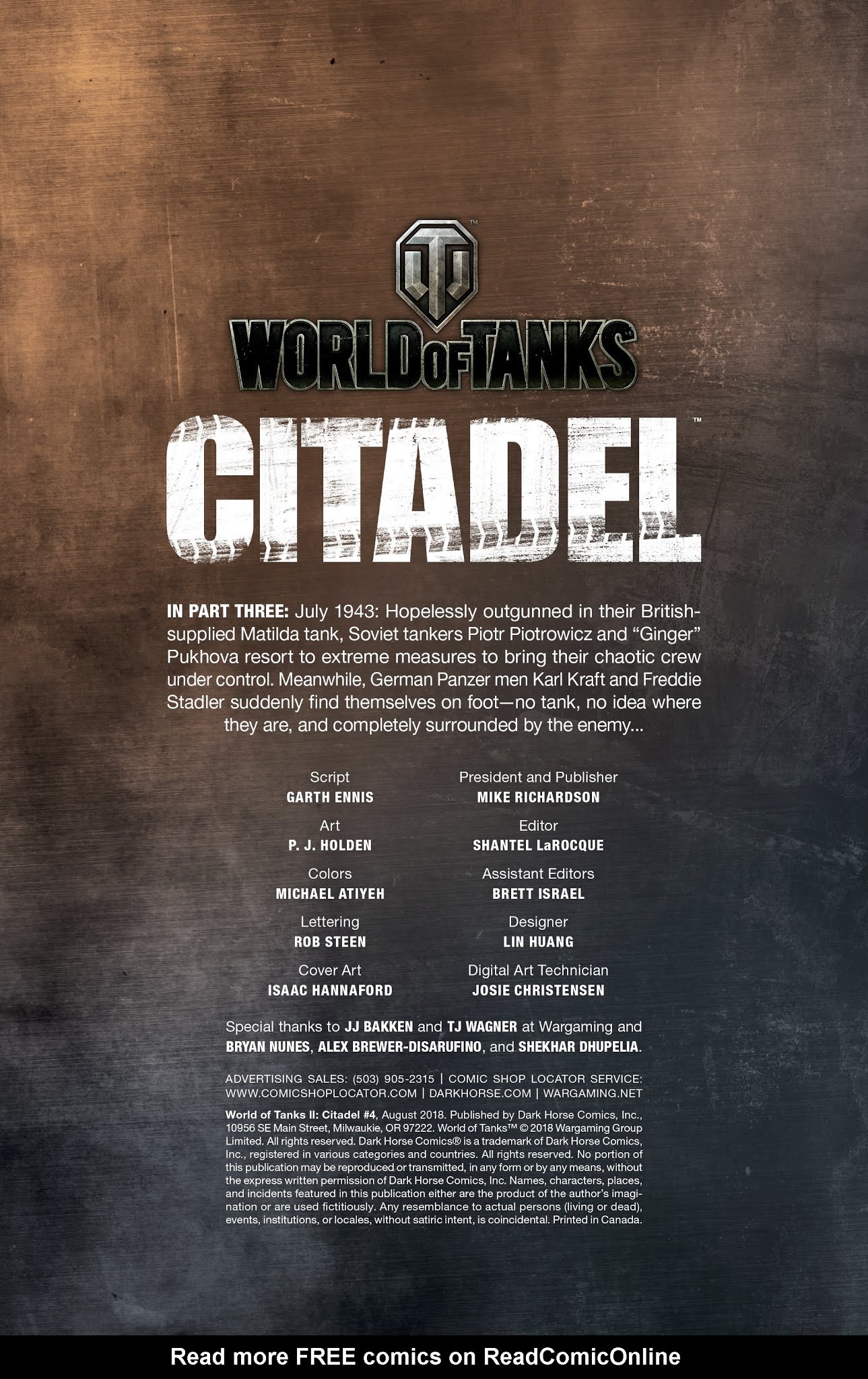 Read online World of Tanks II: Citadel comic -  Issue #4 - 2