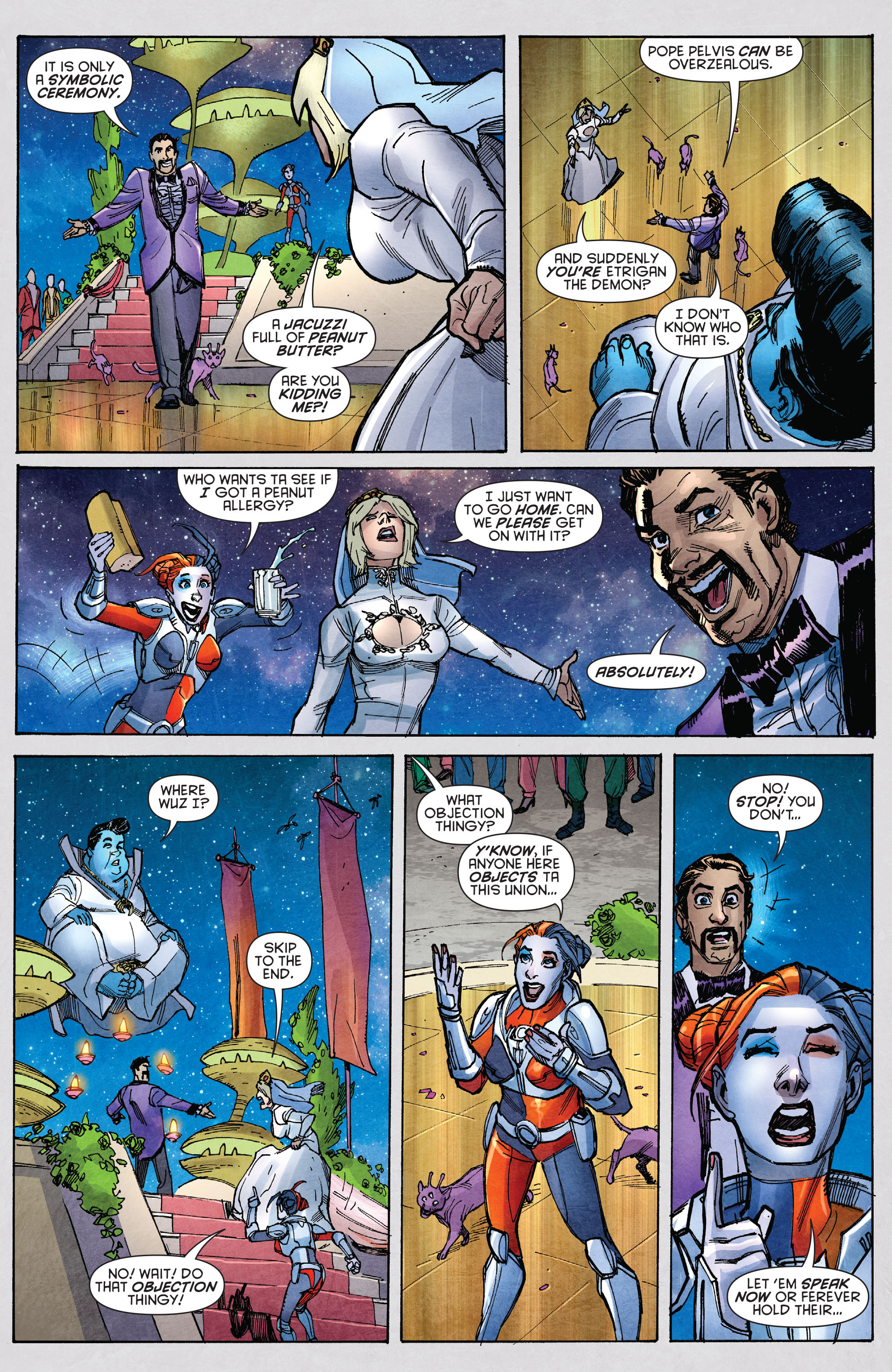 Read online Harley Quinn and Power Girl comic -  Issue #6 - 7