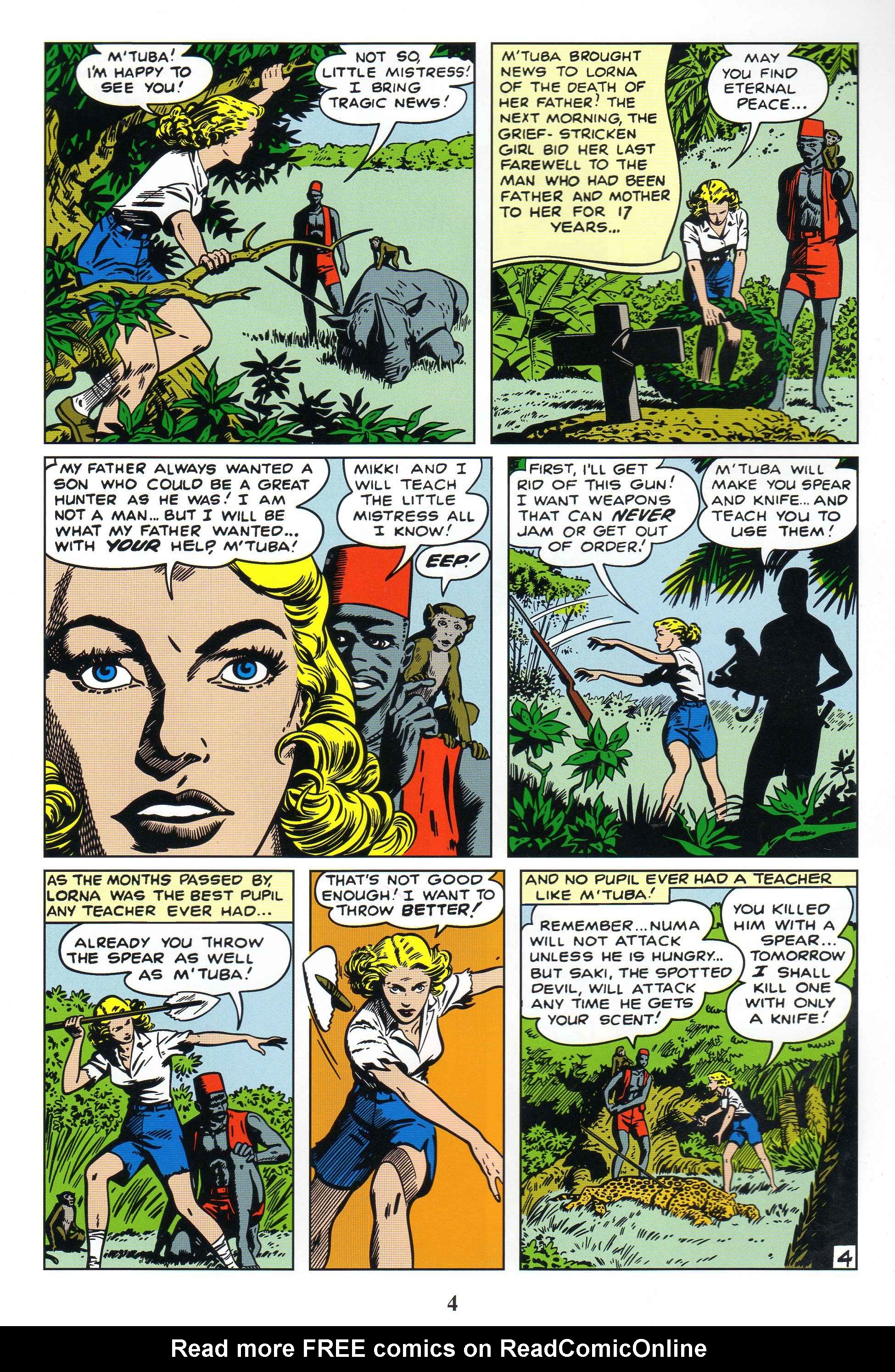 Read online Lorna, The Jungle Queen comic -  Issue #1 - 6