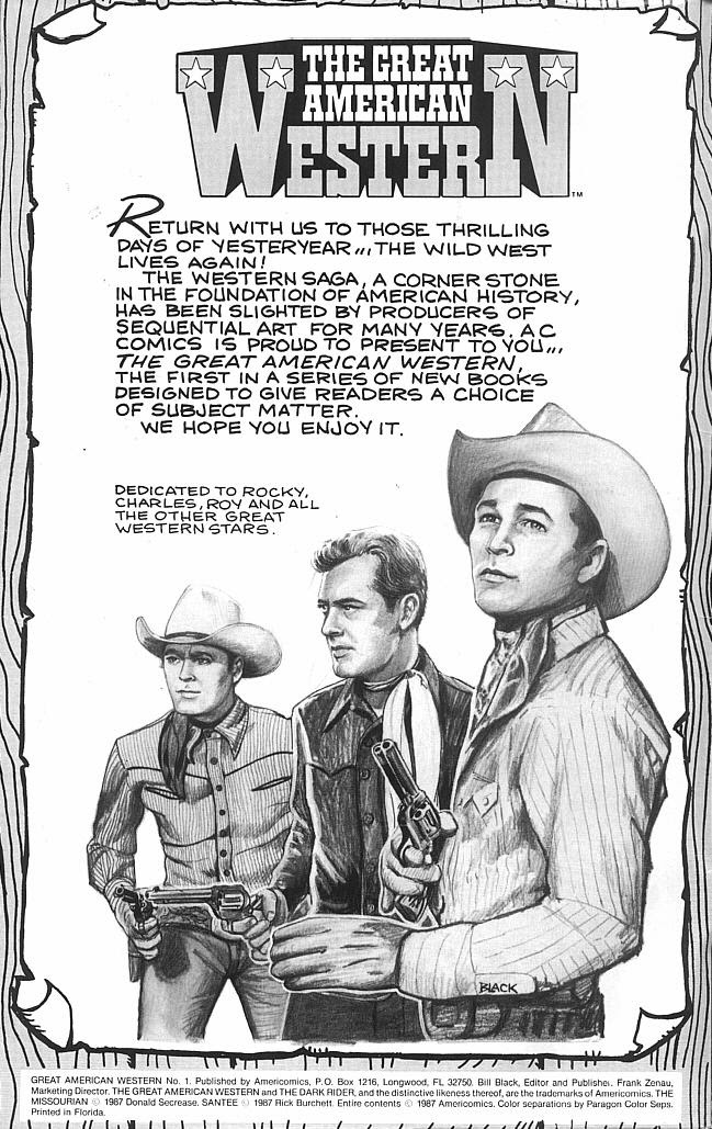 Read online Great American Western comic -  Issue #1 - 2
