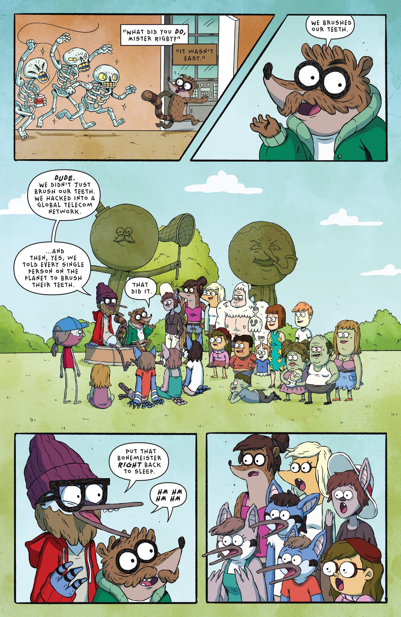 Read online Regular Show: 25 Years Later comic -  Issue #1 - 4