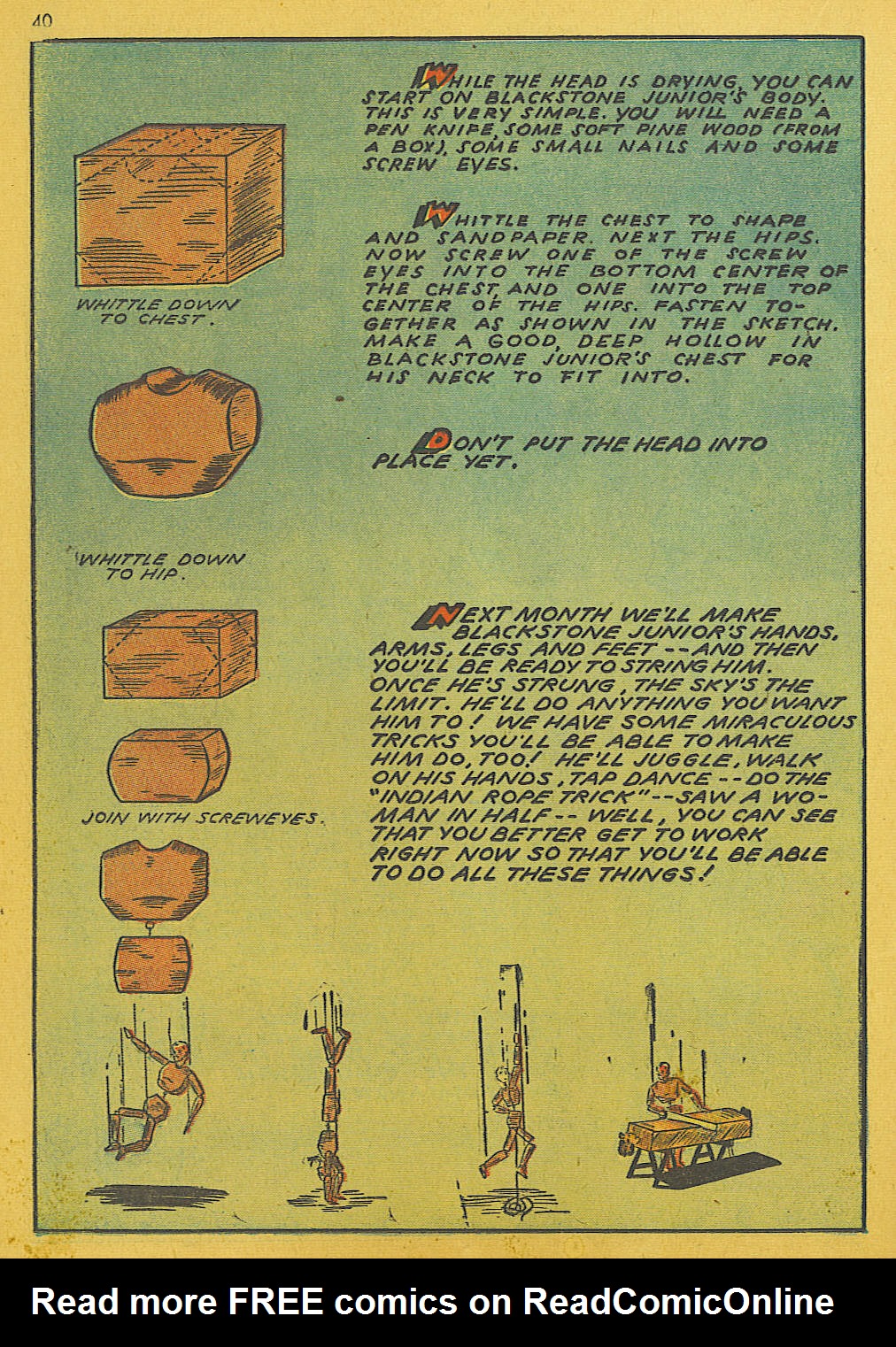 Read online Super-Magician Comics comic -  Issue #10 - 40