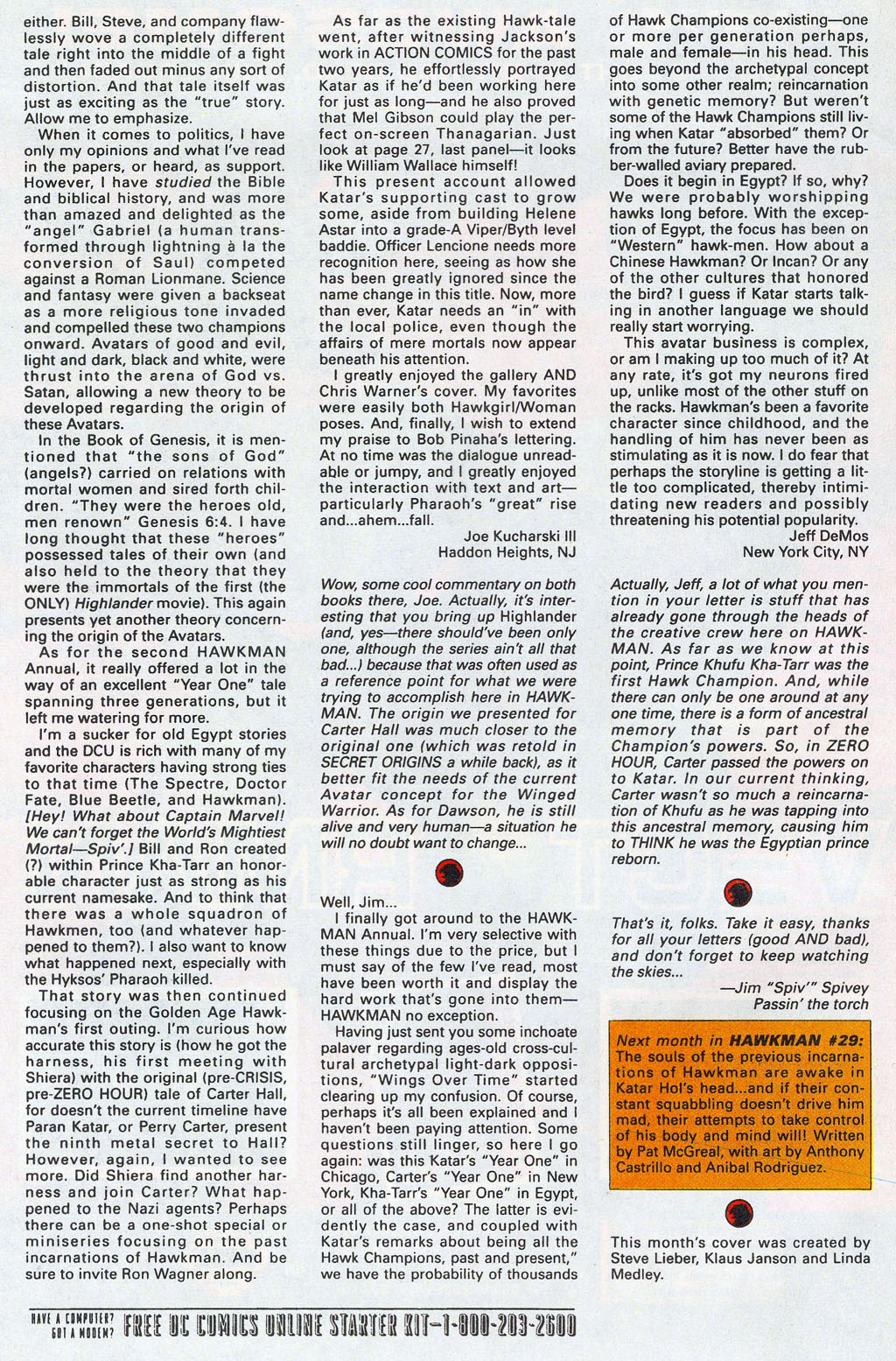 Read online Hawkman (1993) comic -  Issue #28 - 26