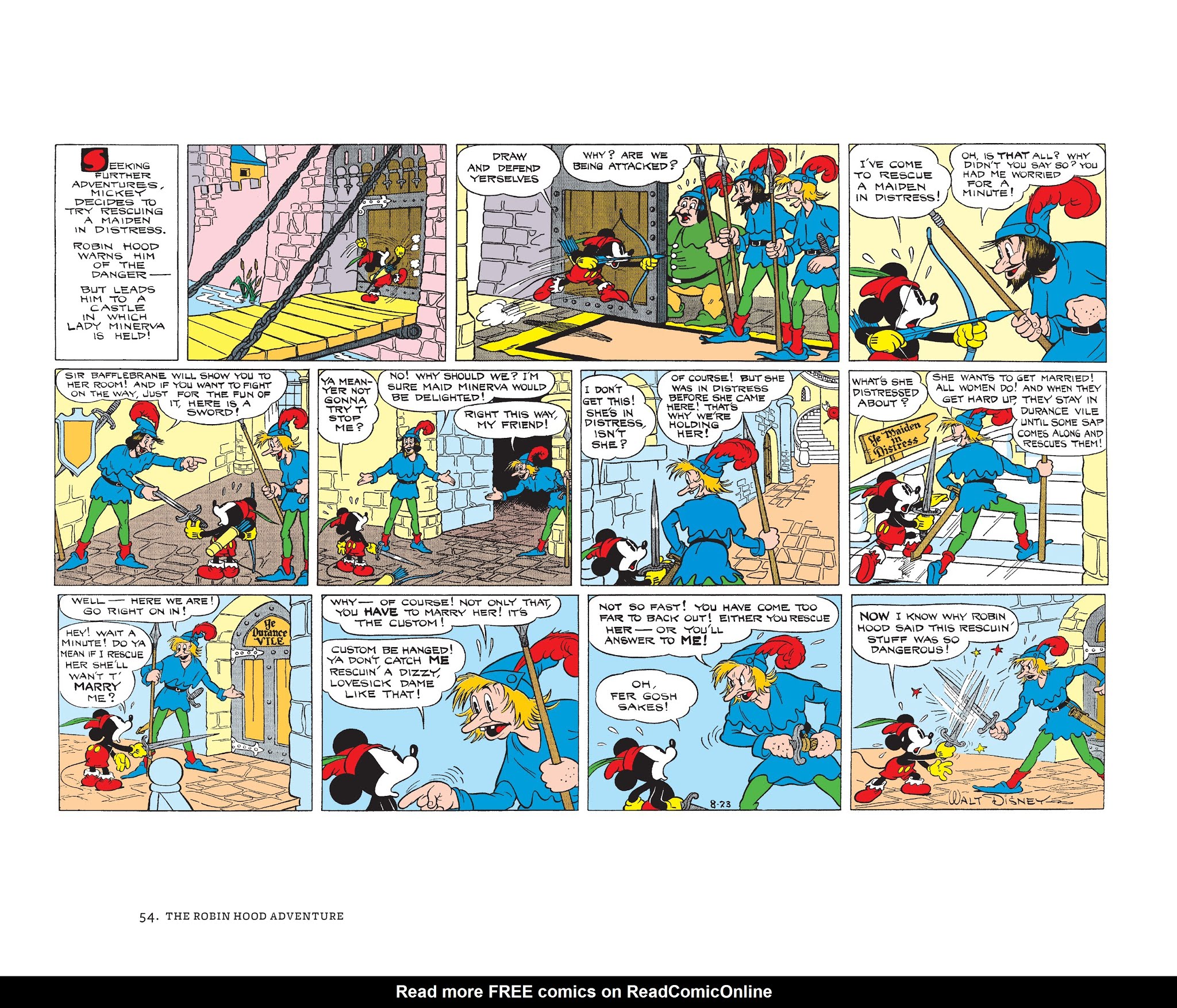 Read online Walt Disney's Mickey Mouse Color Sundays comic -  Issue # TPB 2 (Part 1) - 54