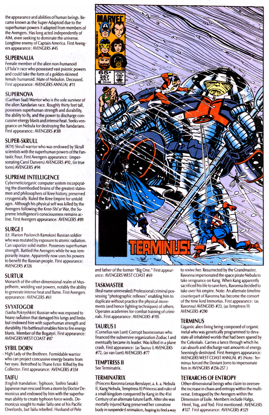 Read online The Avengers Log comic -  Issue # Full - 45