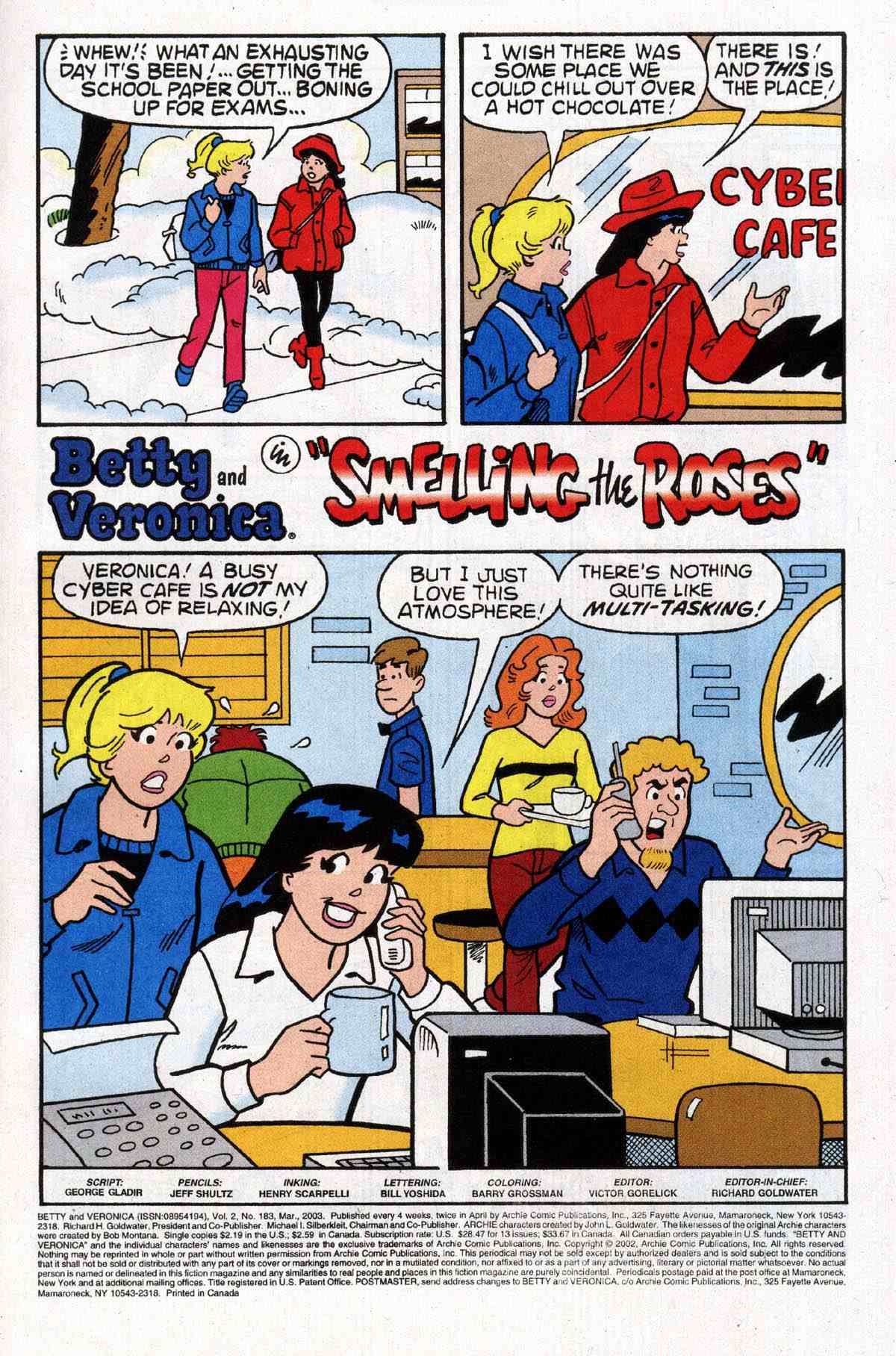 Read online Archie's Girls Betty and Veronica comic -  Issue #183 - 2