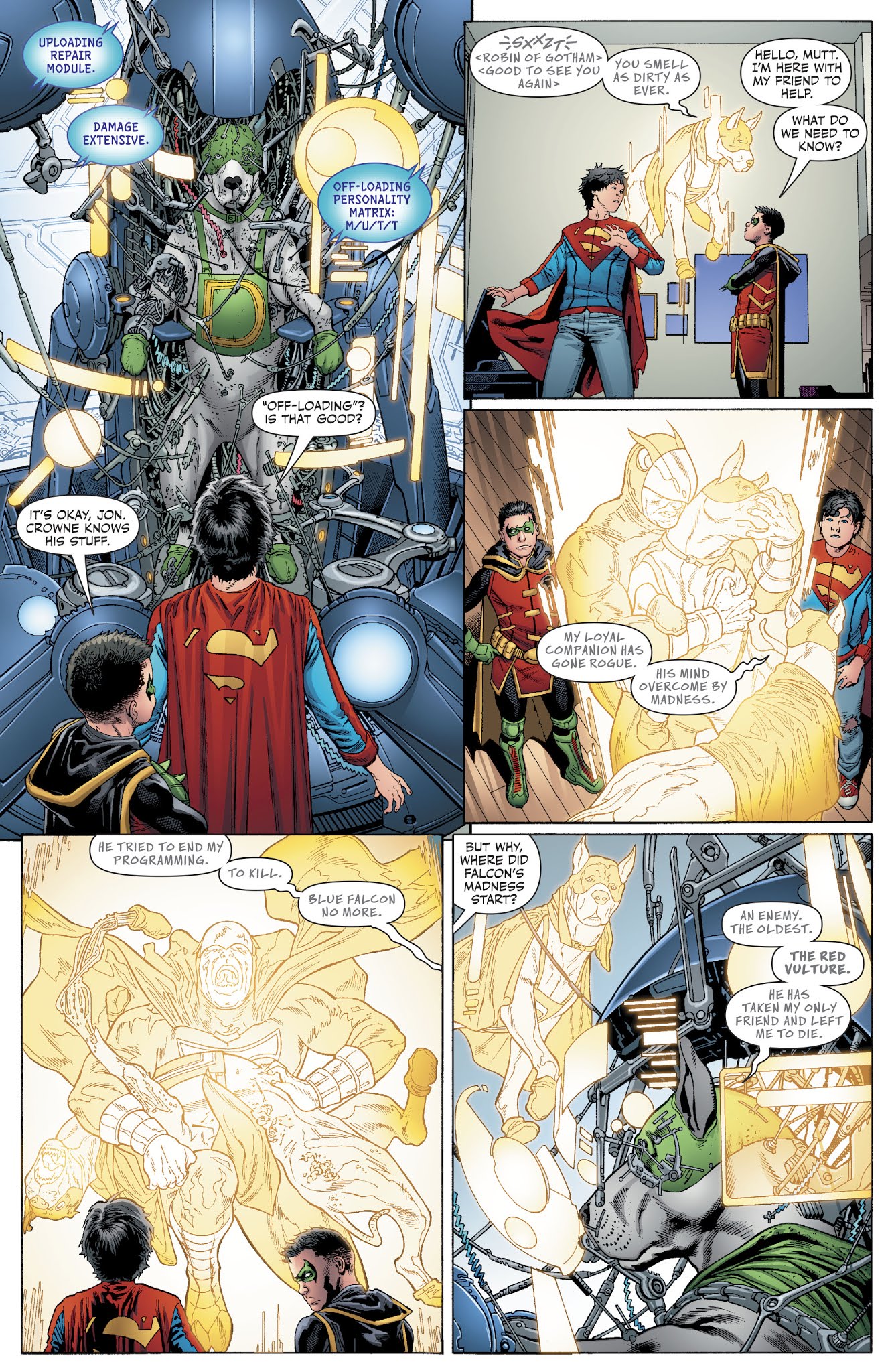 Read online DC Meets Hanna-Barbera comic -  Issue # Issue Super Sons - Dynomutt - 17