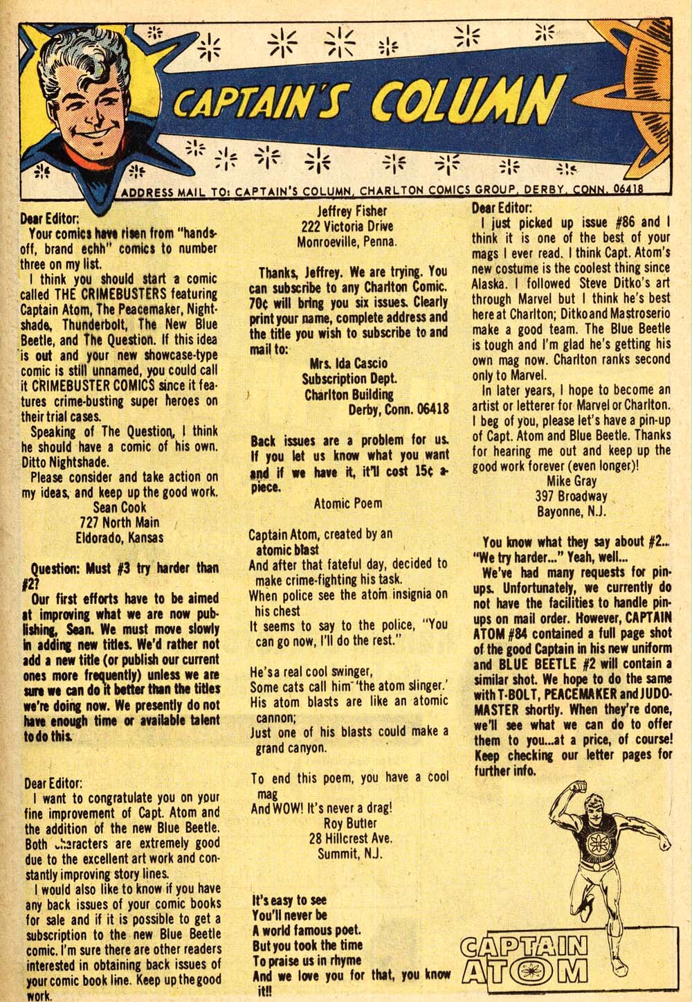 Read online Captain Atom (1965) comic -  Issue #87 - 20