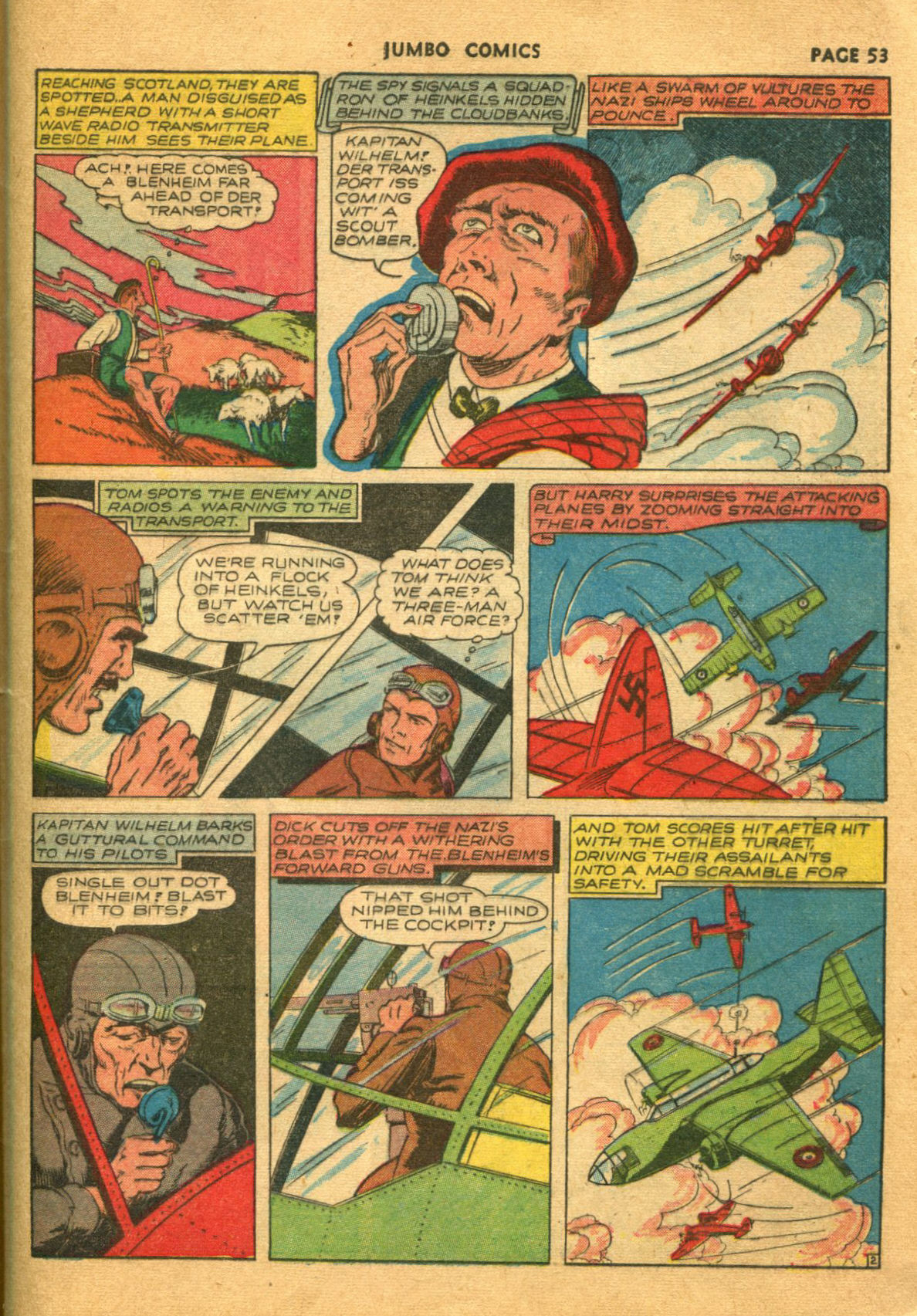 Read online Jumbo Comics comic -  Issue #35 - 56