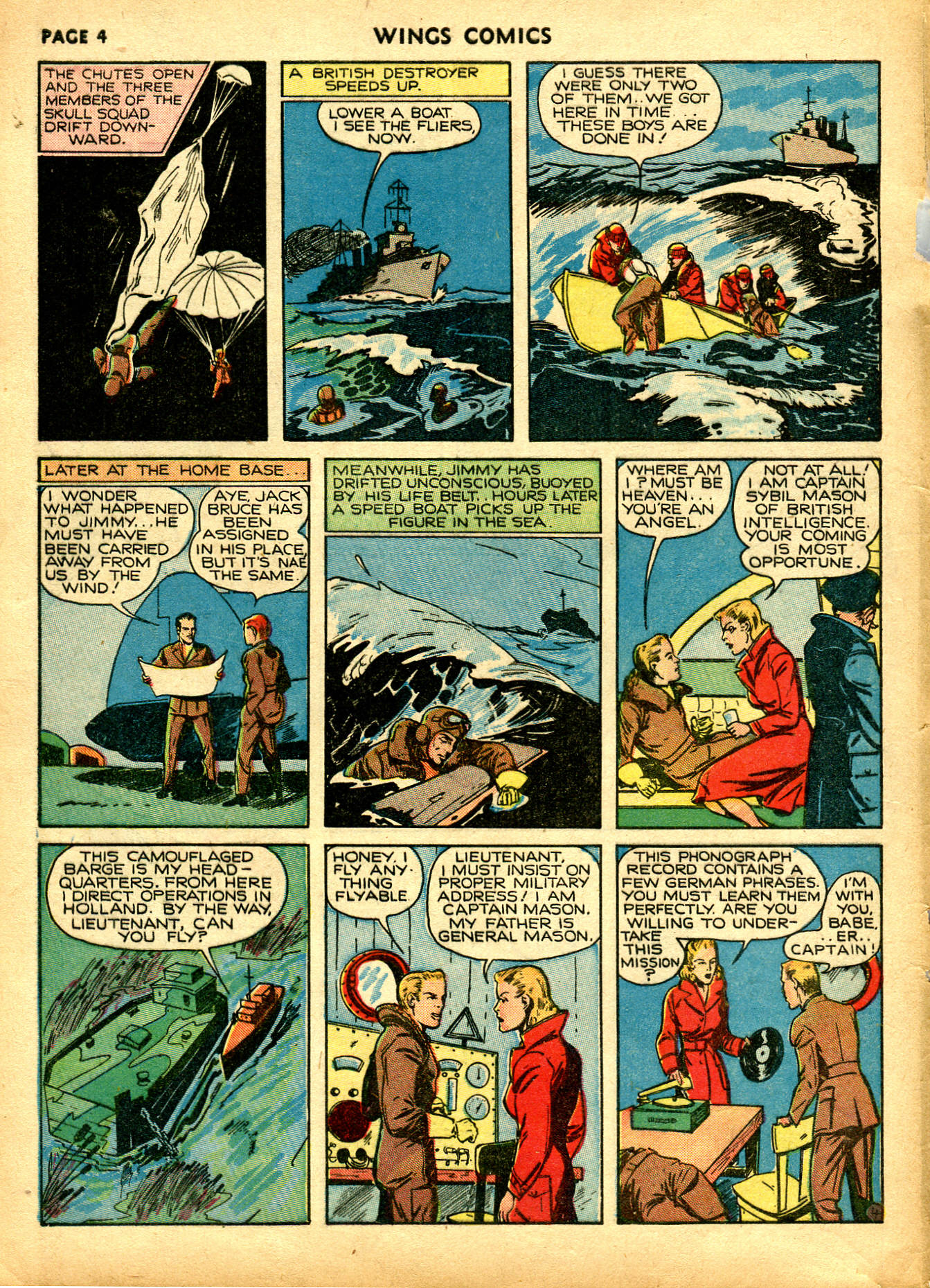 Read online Wings Comics comic -  Issue #6 - 6