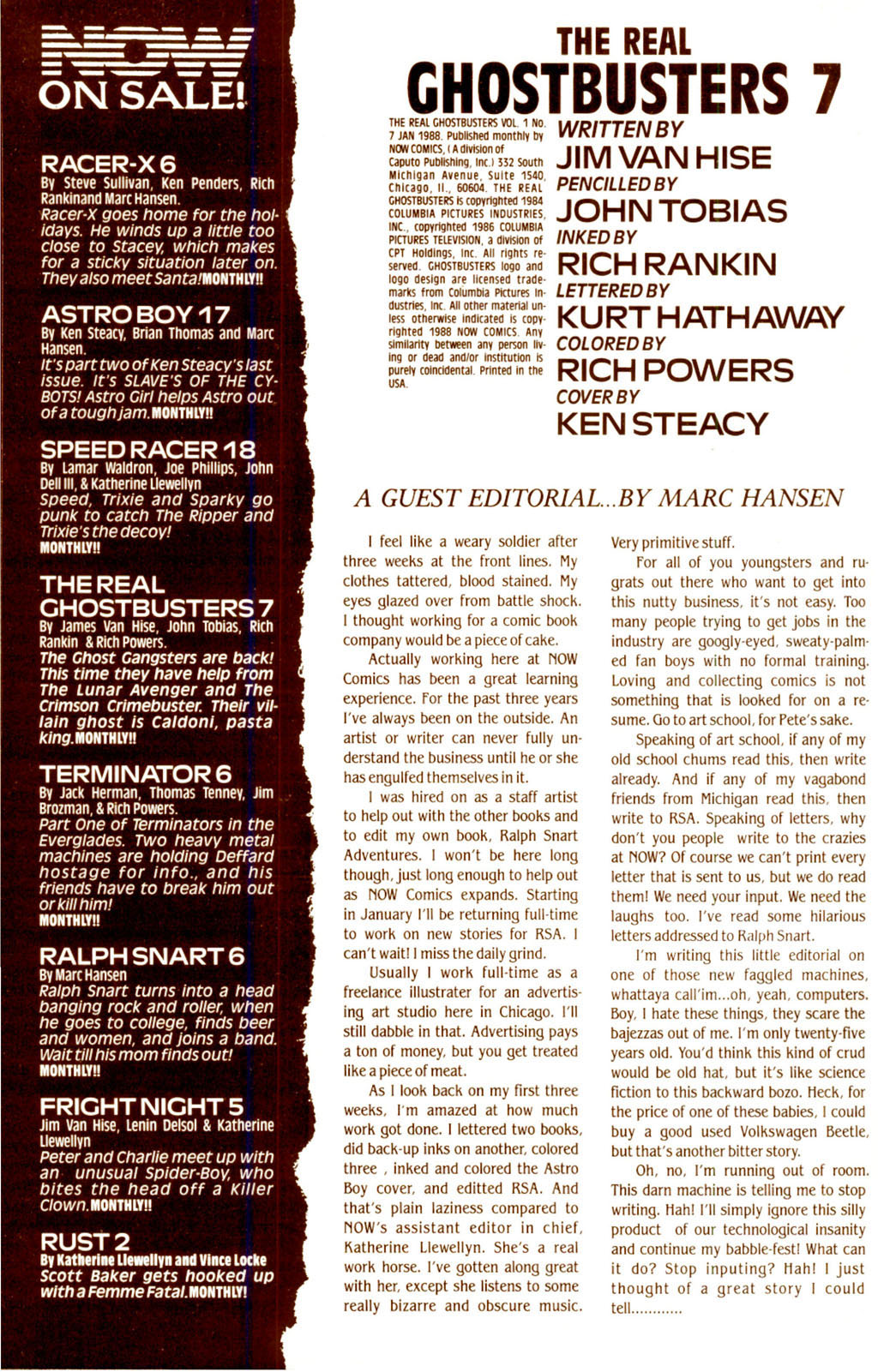 Read online Real Ghostbusters comic -  Issue #7 - 2