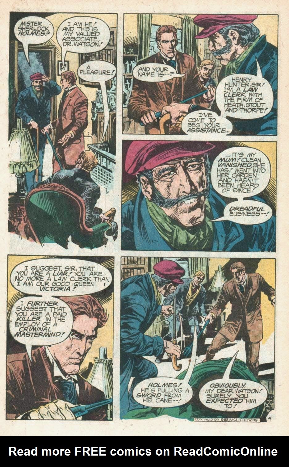 Read online Sherlock Holmes (1975) comic -  Issue # Full - 6