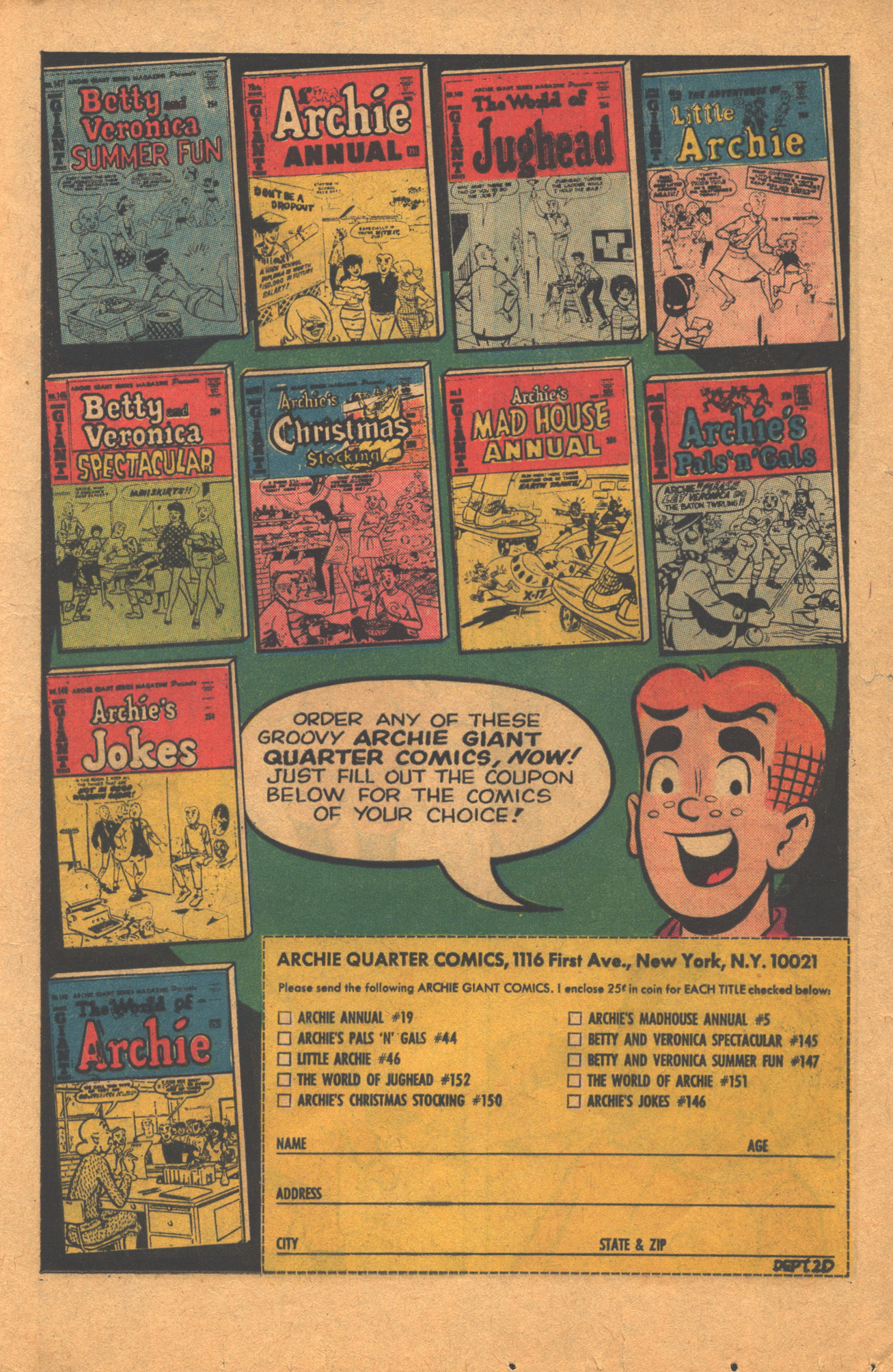 Read online Life With Archie (1958) comic -  Issue #70 - 17