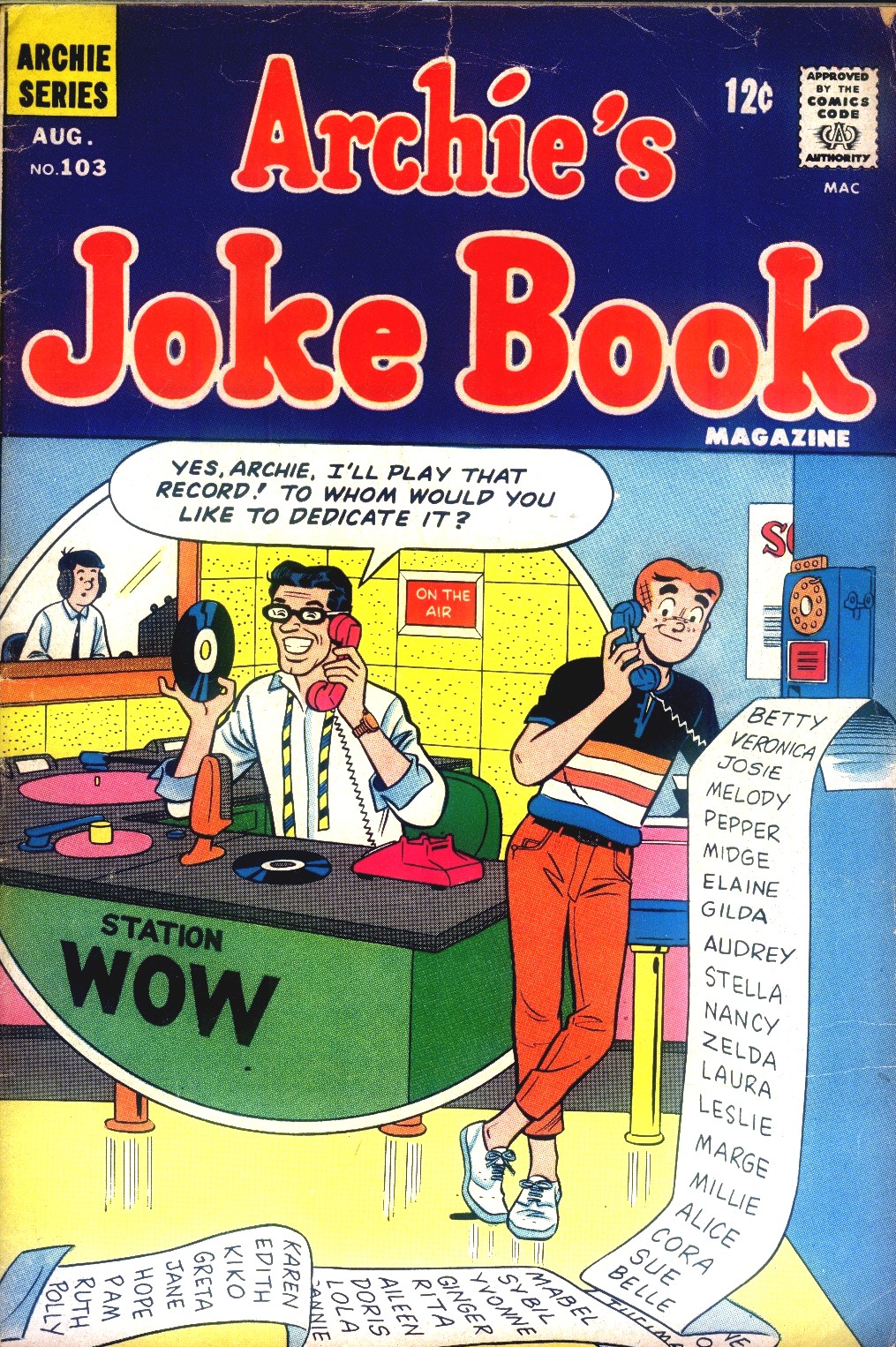 Read online Archie's Joke Book Magazine comic -  Issue #103 - 1