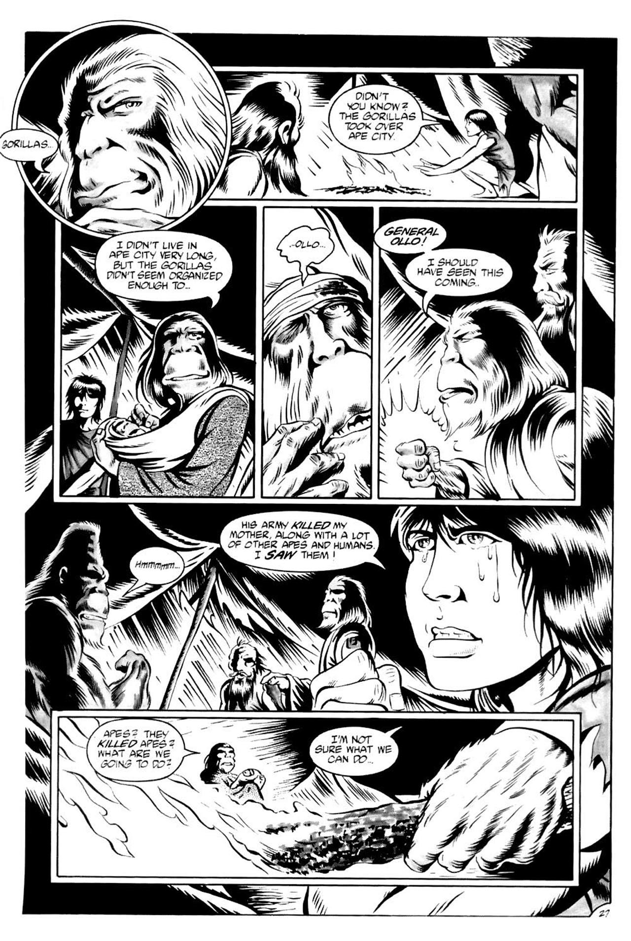 Read online Planet of the Apes (1990) comic -  Issue #3 - 29