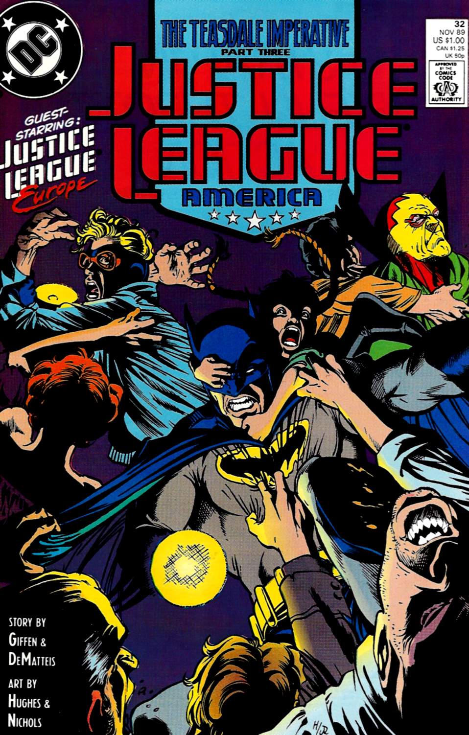 Read online Justice League America comic -  Issue #32 - 1