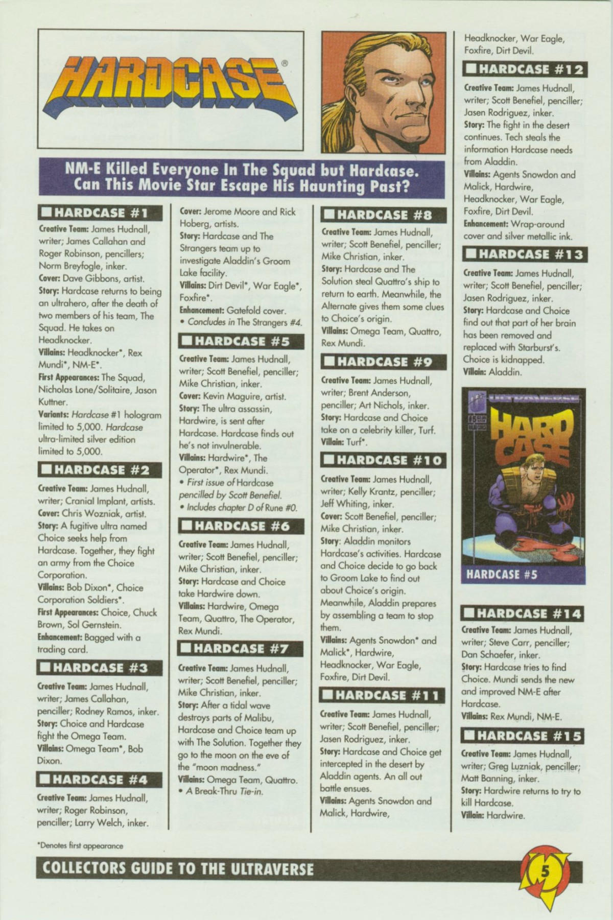 Read online Collectors Guide to the Ultraverse comic -  Issue # Full - 5