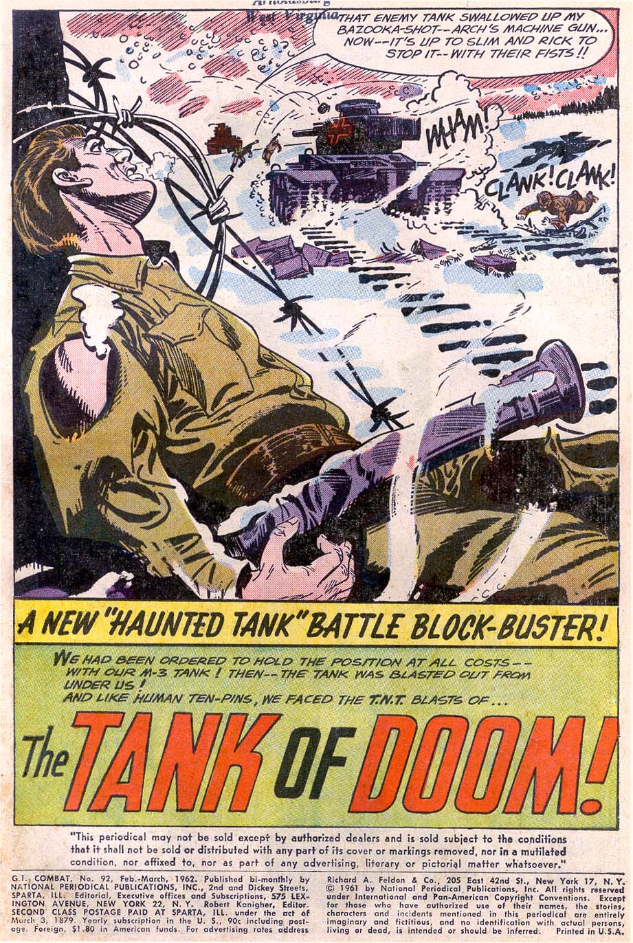 Read online G.I. Combat (1952) comic -  Issue #92 - 3