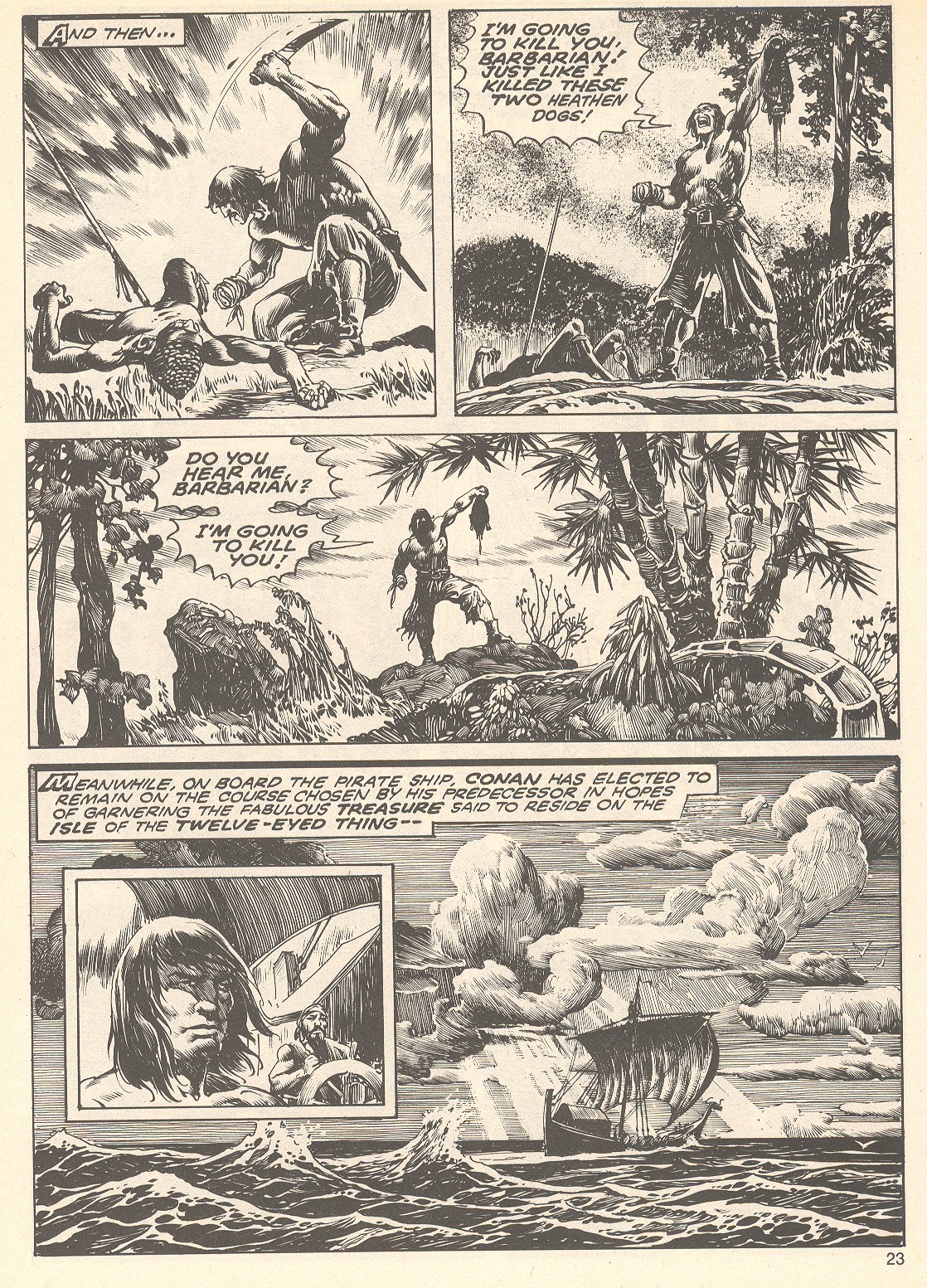 Read online The Savage Sword Of Conan comic -  Issue #75 - 23