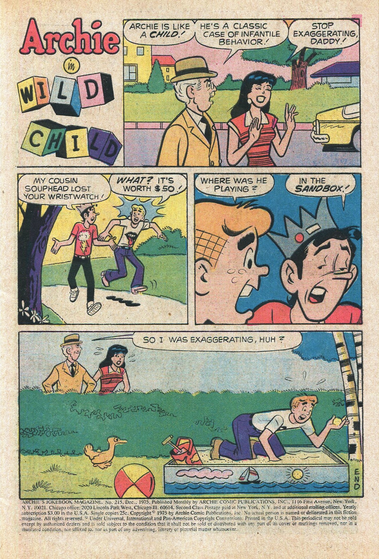 Read online Archie's Joke Book Magazine comic -  Issue #215 - 3