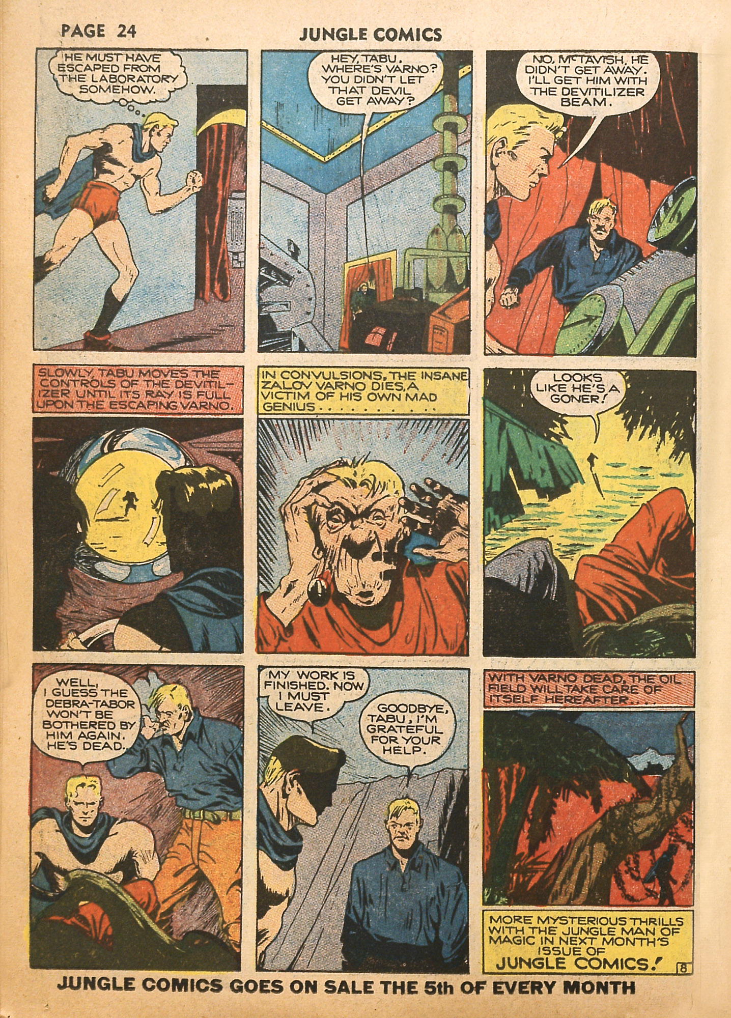Read online Jungle Comics comic -  Issue #13 - 26