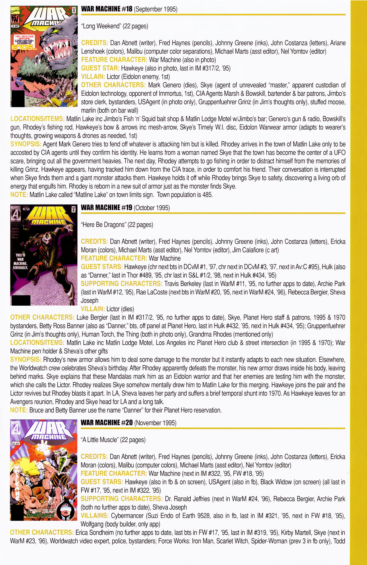 Read online Official Index to the Marvel Universe comic -  Issue #14 - 31