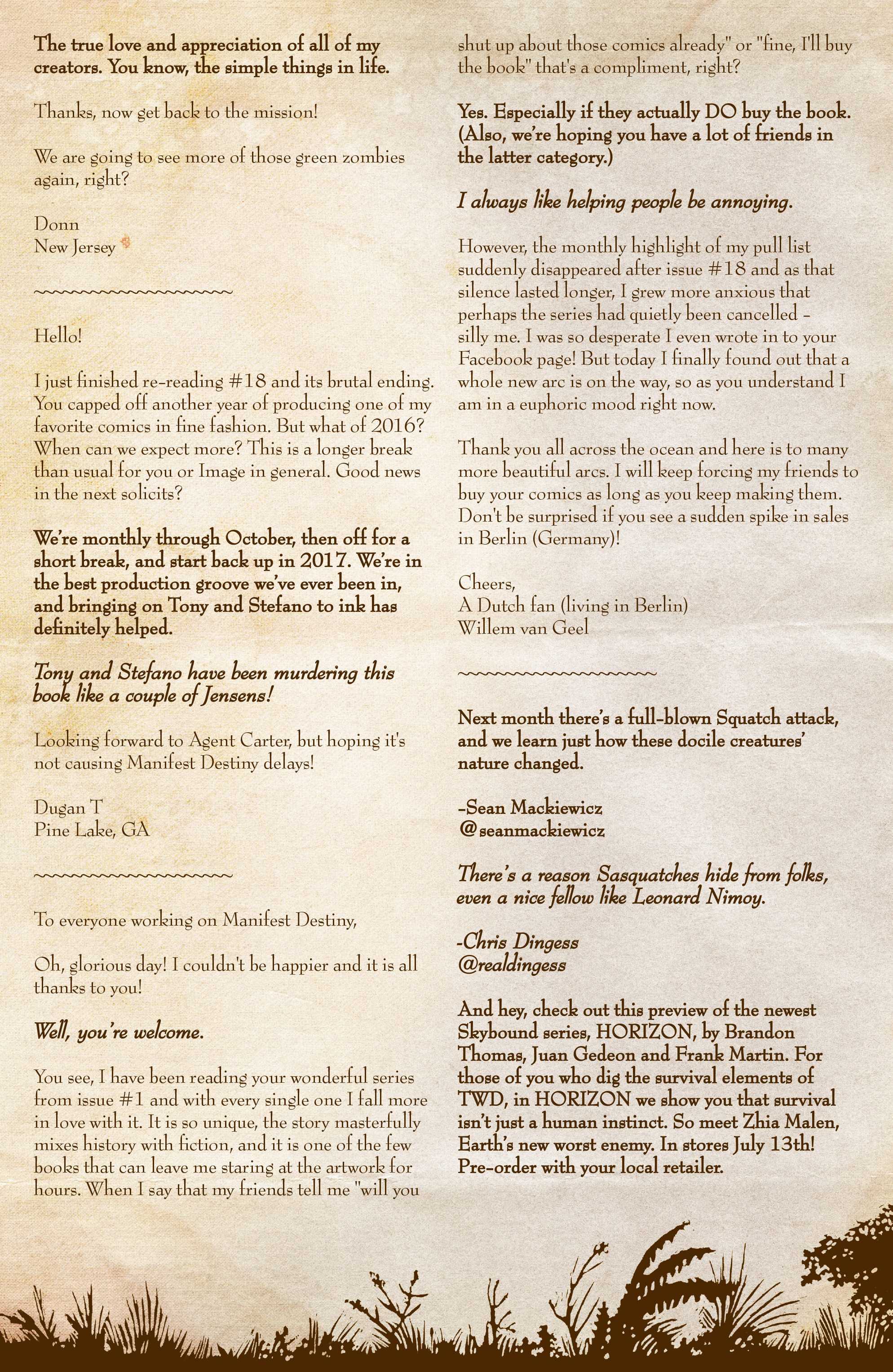 Read online Manifest Destiny comic -  Issue #20 - 24