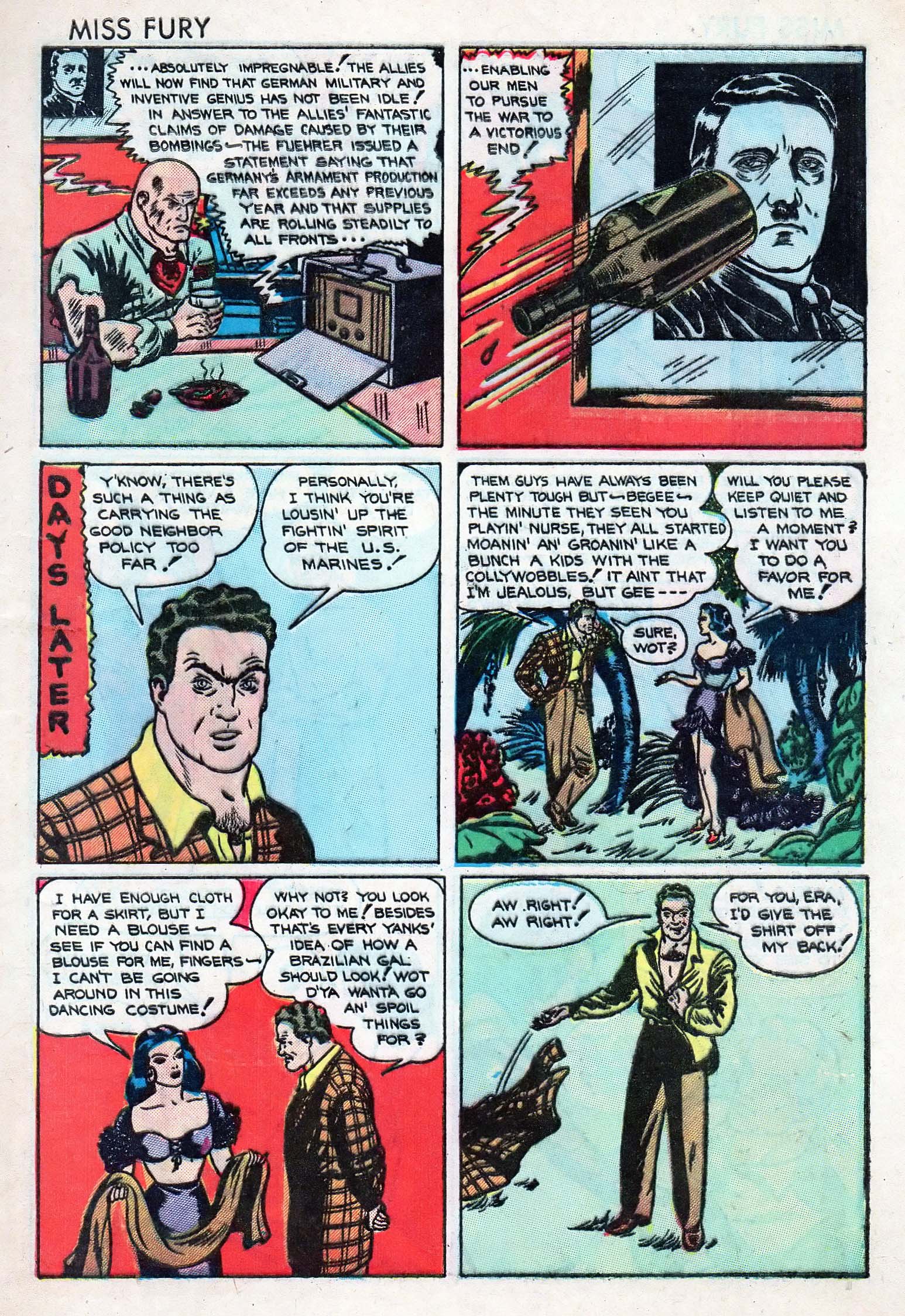 Read online Miss Fury (1942) comic -  Issue #5 - 11
