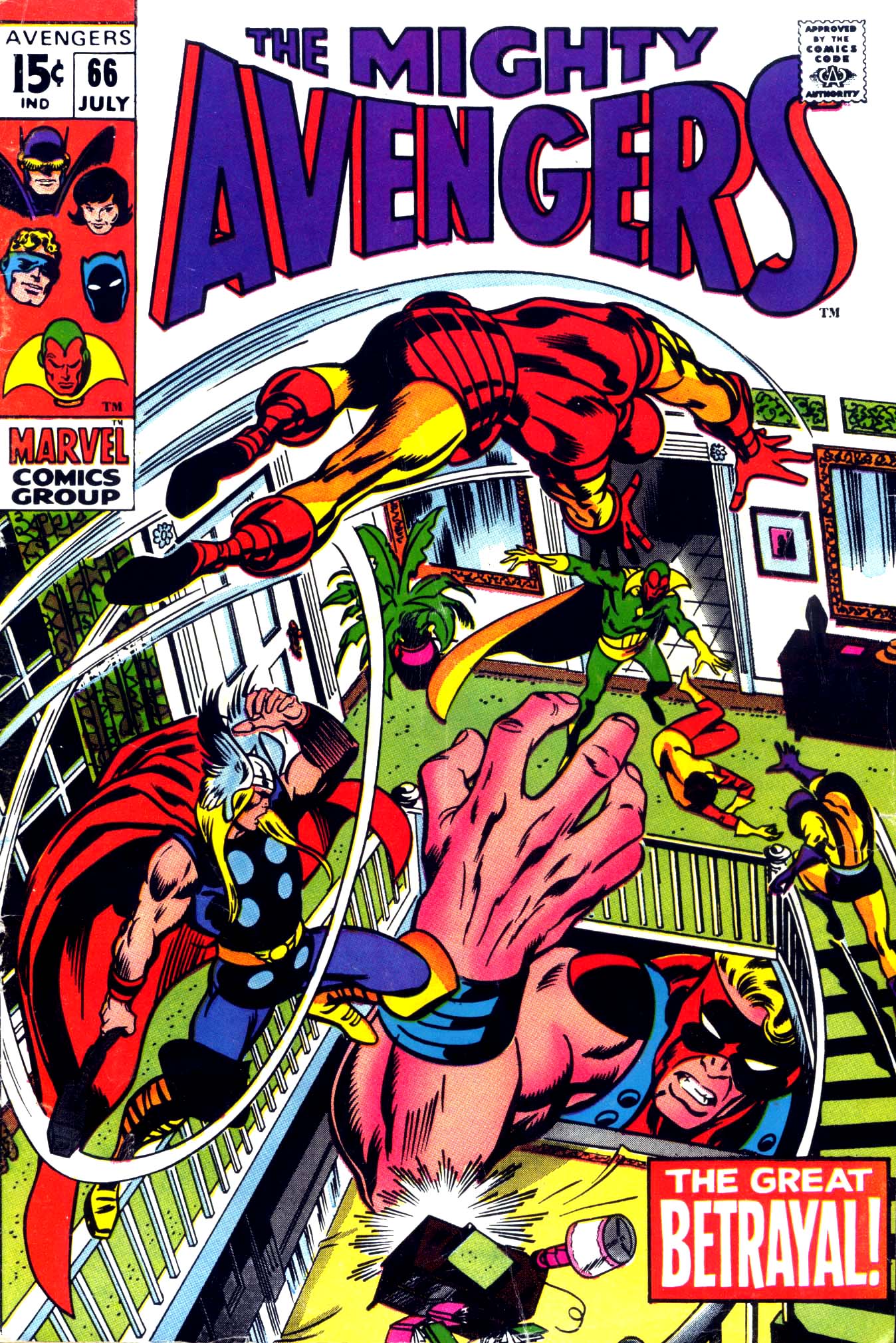 Read online The Avengers (1963) comic -  Issue #66 - 1