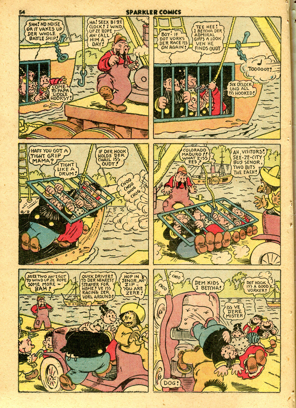 Read online Sparkler Comics comic -  Issue #24 - 56