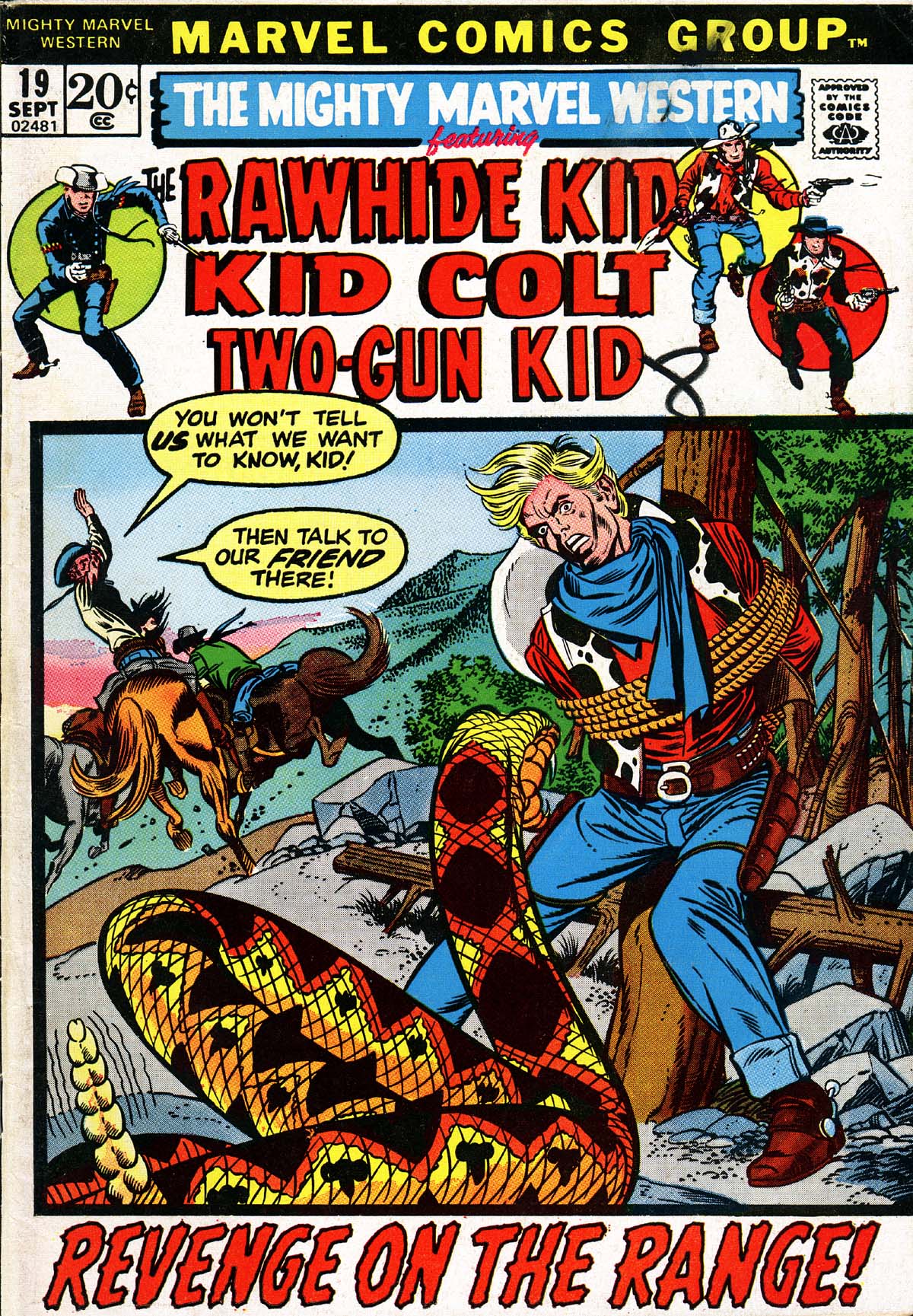 Read online The Mighty Marvel Western comic -  Issue #19 - 1