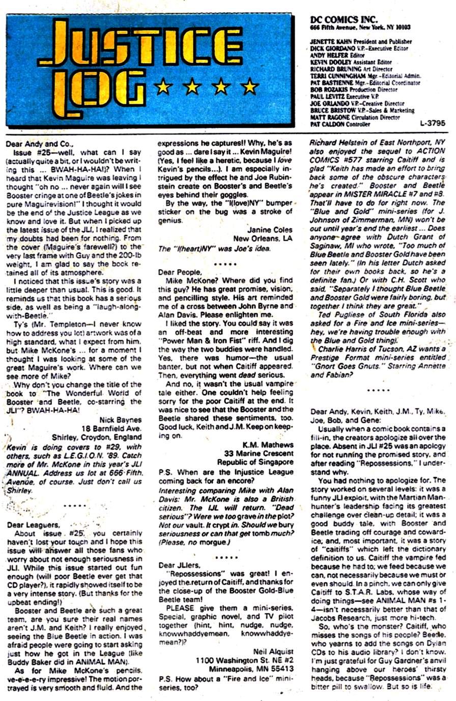 Read online Justice League America comic -  Issue #29 - 24