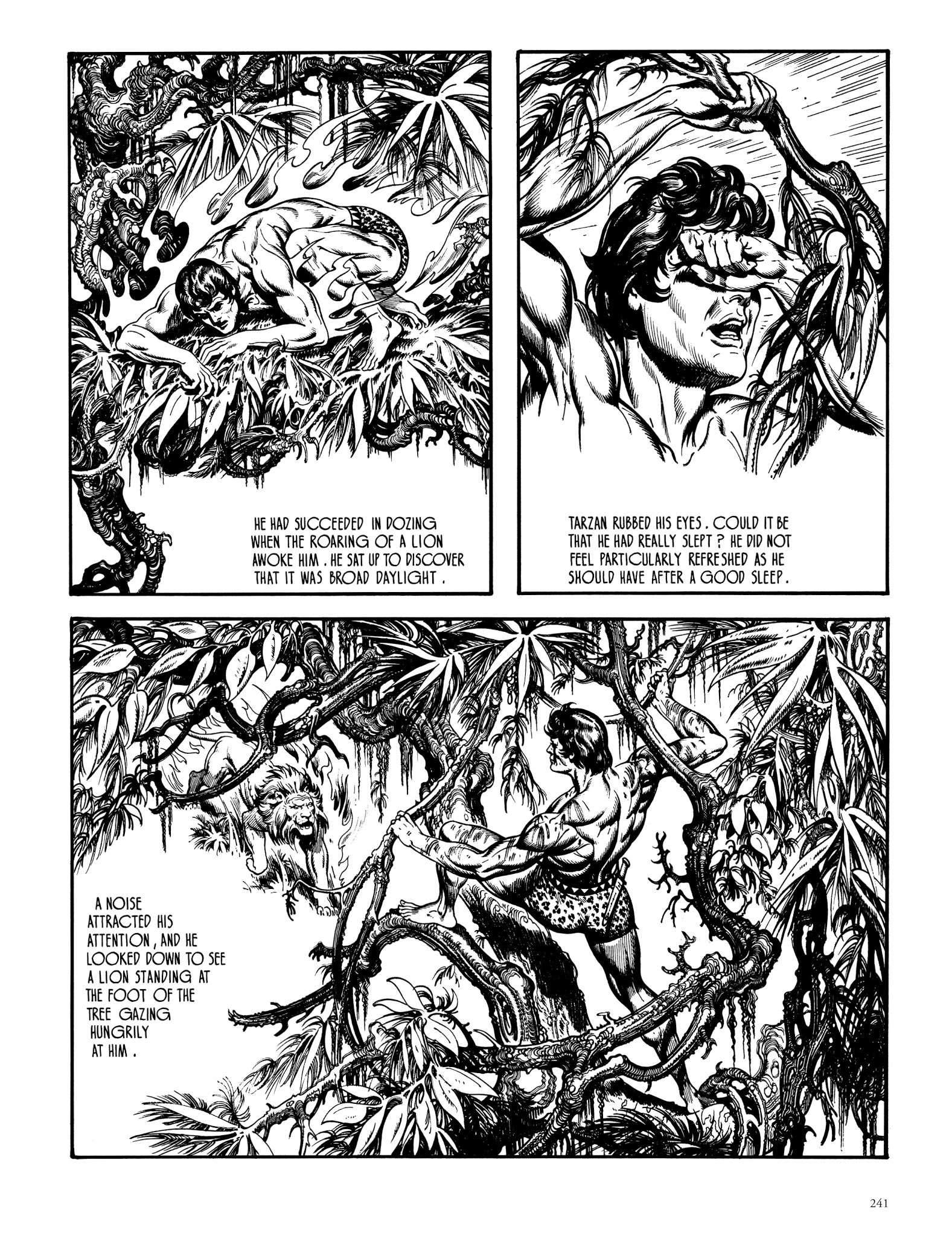 Read online Edgar Rice Burroughs' Tarzan: Burne Hogarth's Lord of the Jungle comic -  Issue # TPB - 240