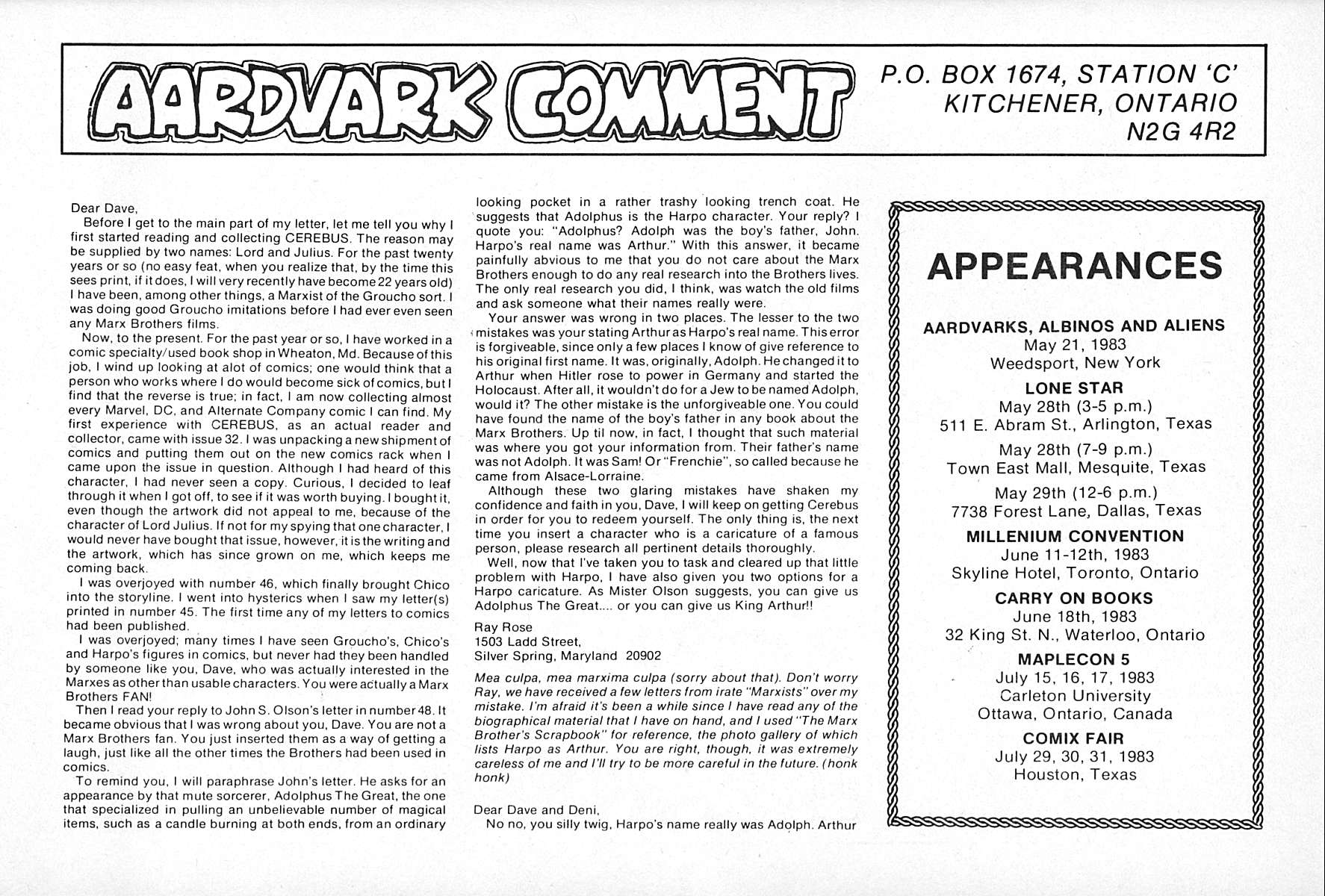 Read online Cerebus comic -  Issue #50 - 30