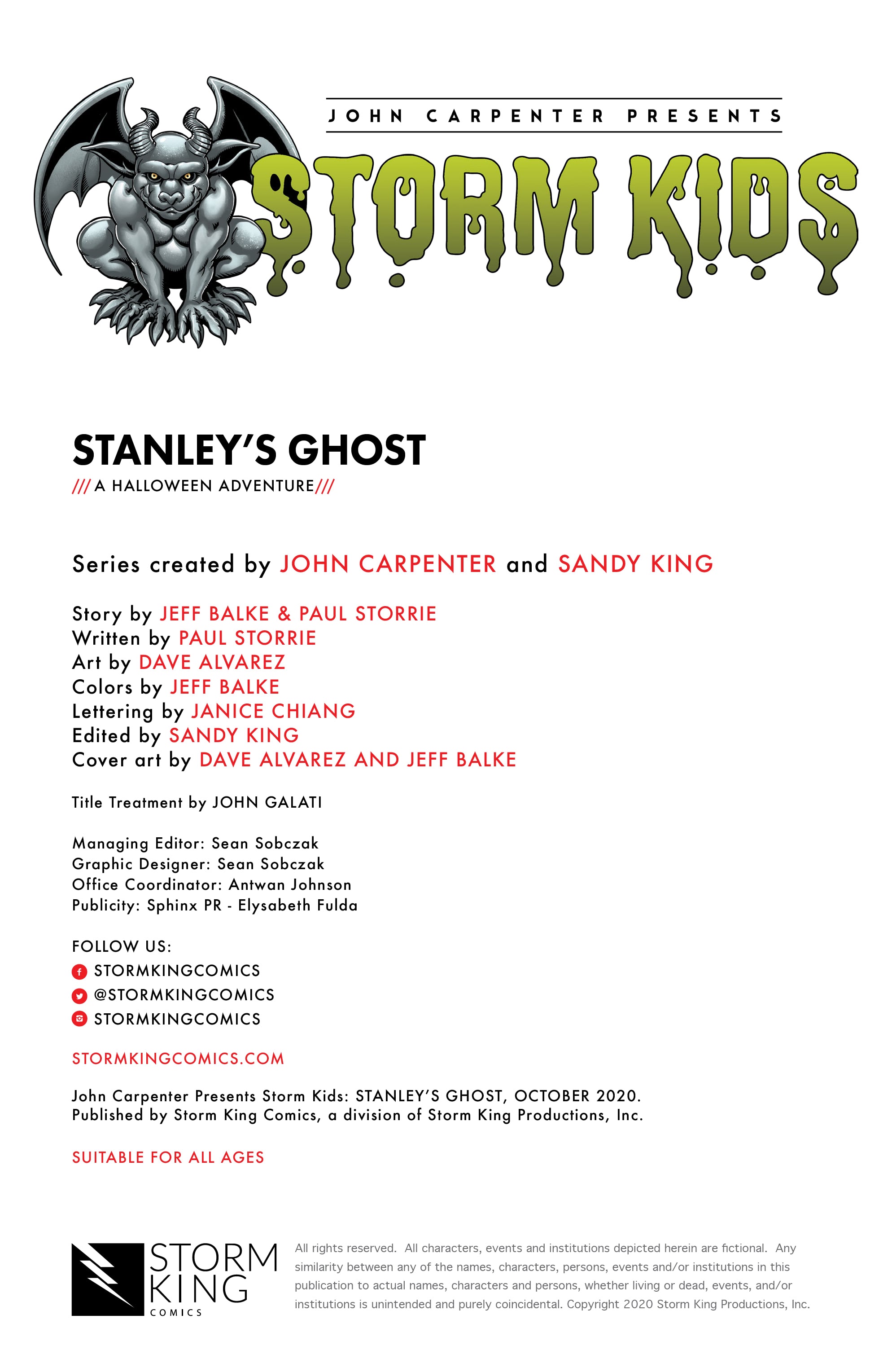 Read online John Carpenter Presents Storm Kids: Stanley's Ghost comic -  Issue # Full - 2