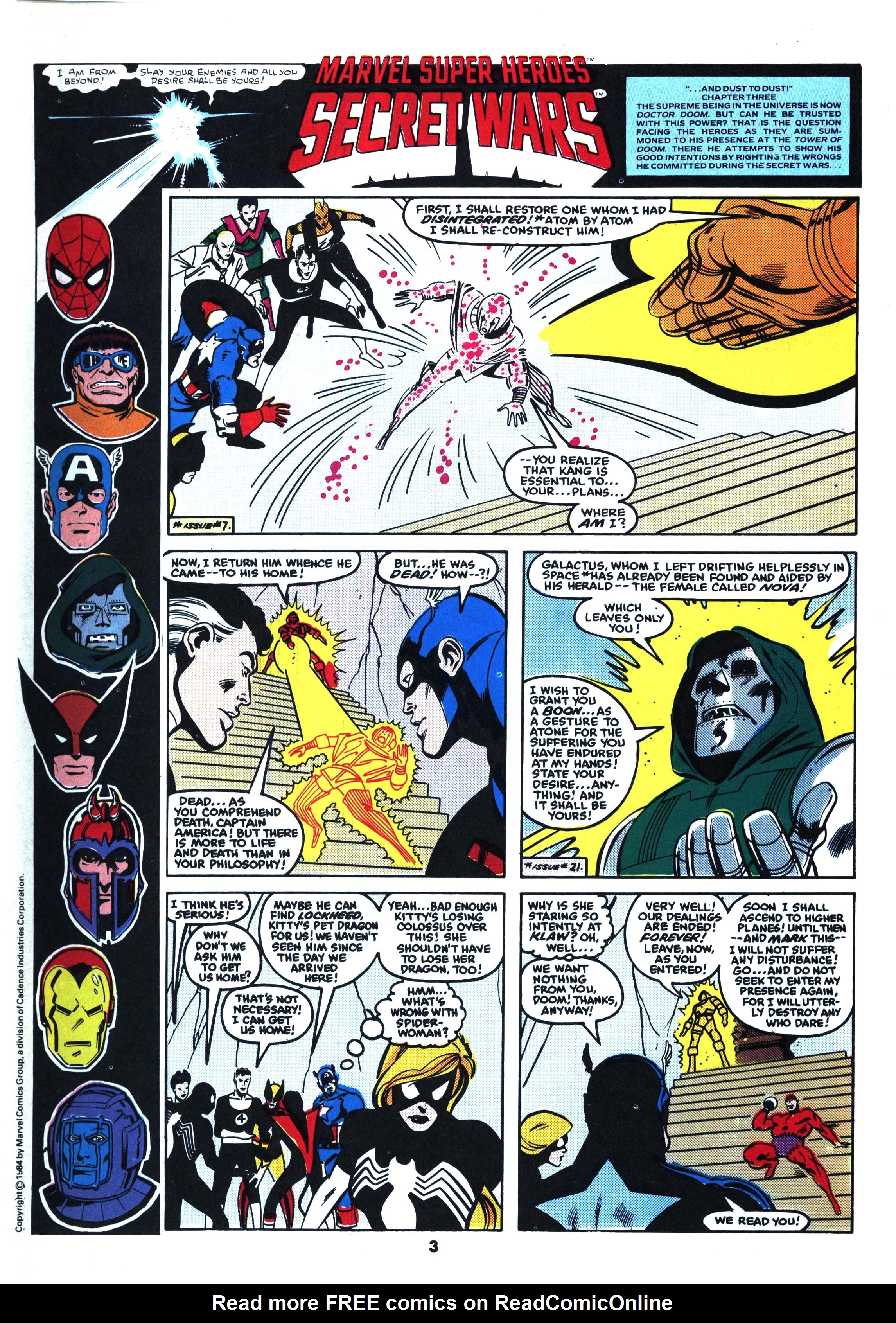 Read online Secret Wars (1985) comic -  Issue #26 - 3