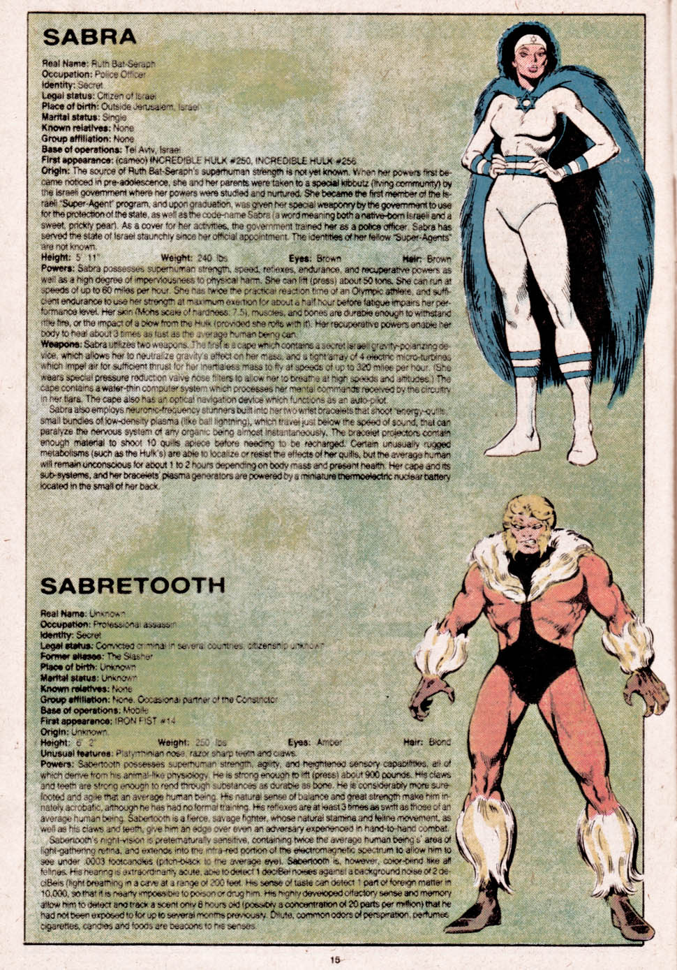 Read online The Official Handbook of the Marvel Universe comic -  Issue #9 - 16