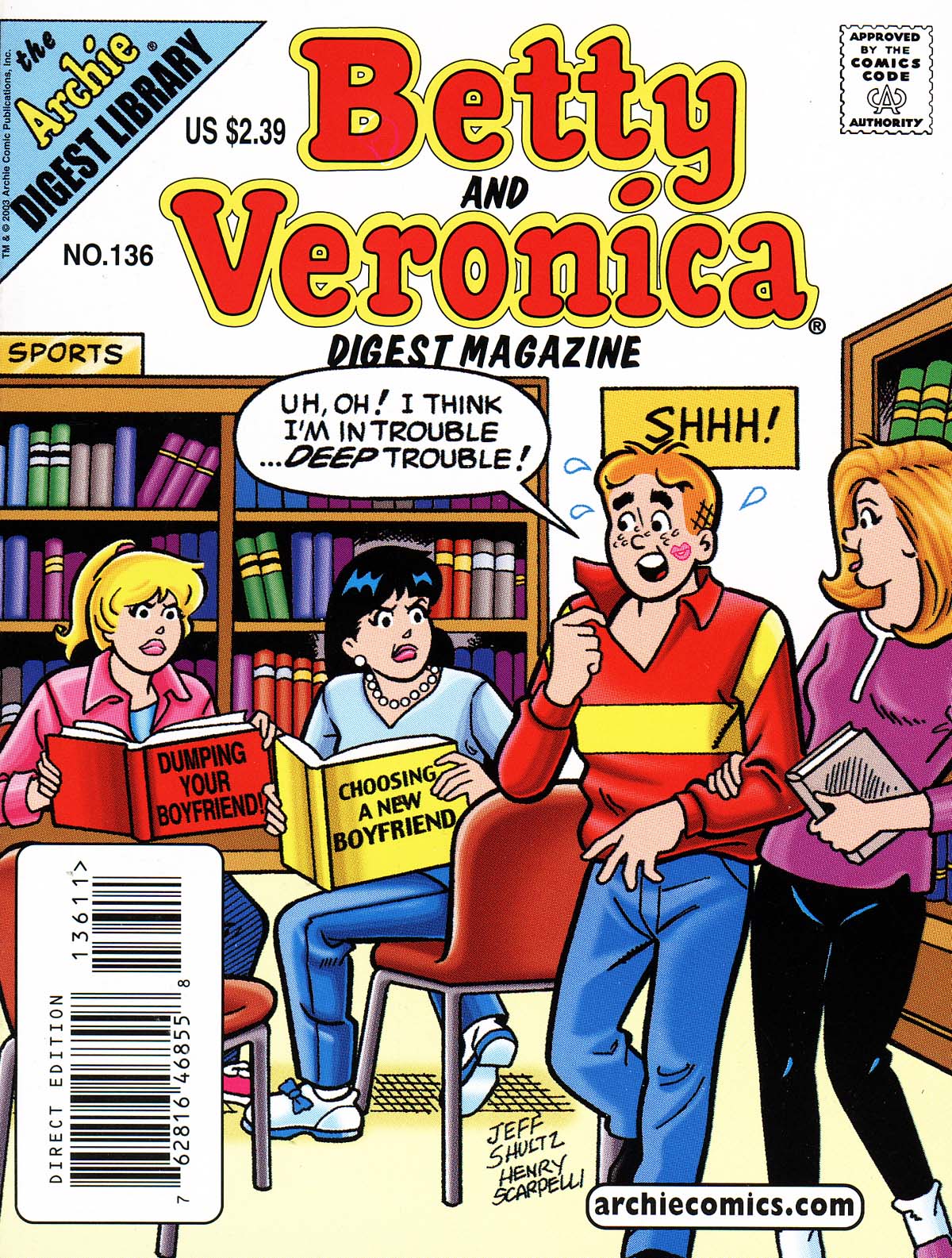 Read online Betty and Veronica Digest Magazine comic -  Issue #136 - 1