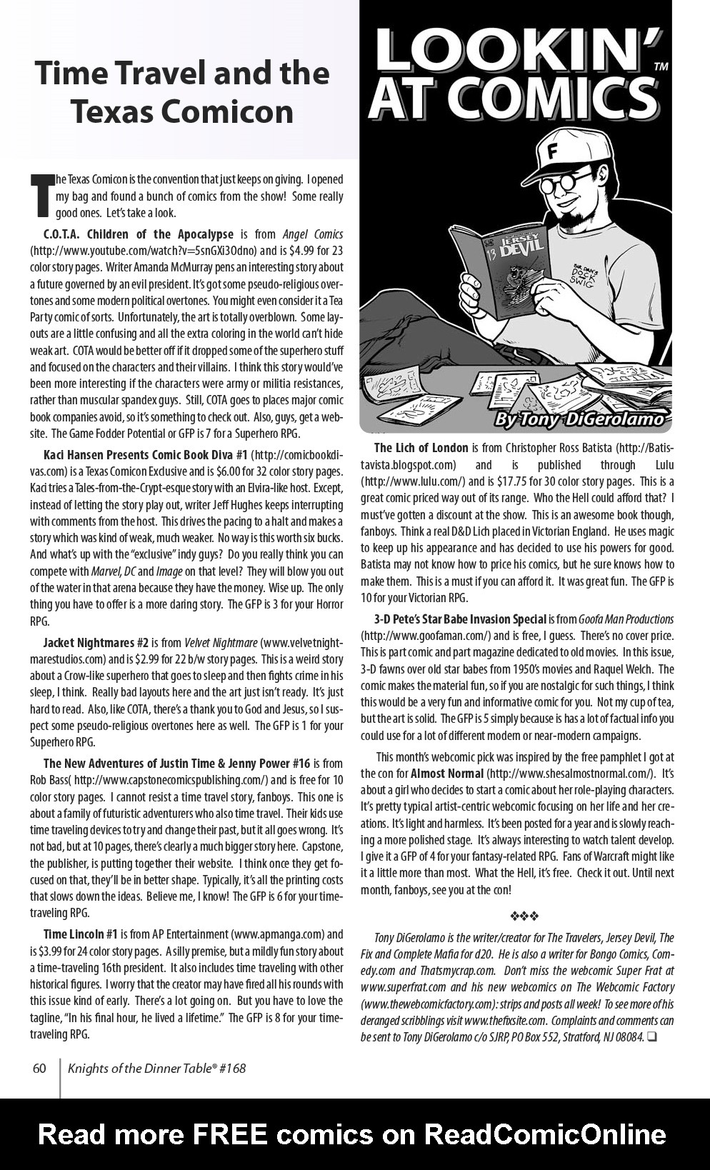 Read online Knights of the Dinner Table comic -  Issue #168 - 62