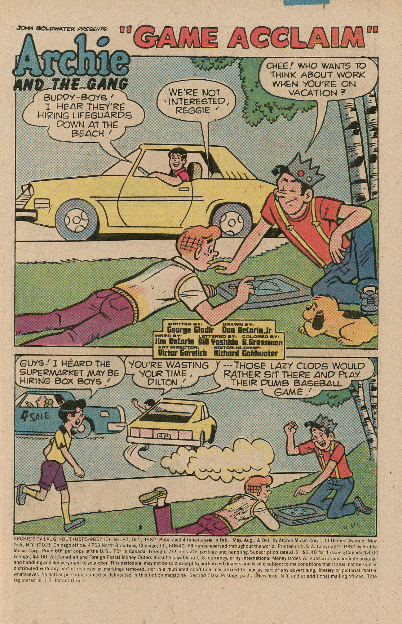 Read online Archie's TV Laugh-Out comic -  Issue #87 - 3