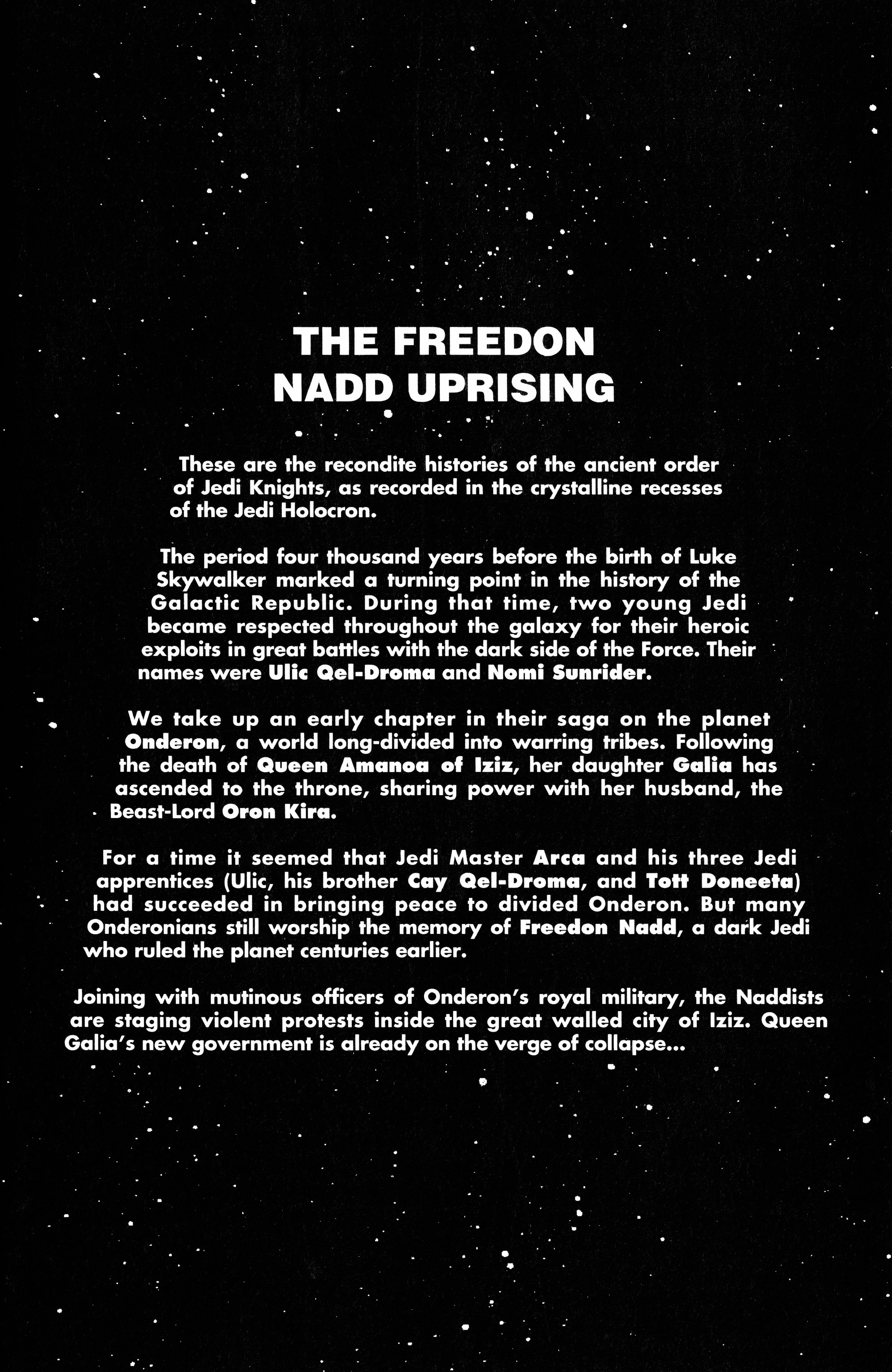 Read online Star Wars: Tales of the Jedi - The Freedon Nadd Uprising comic -  Issue #1 - 3