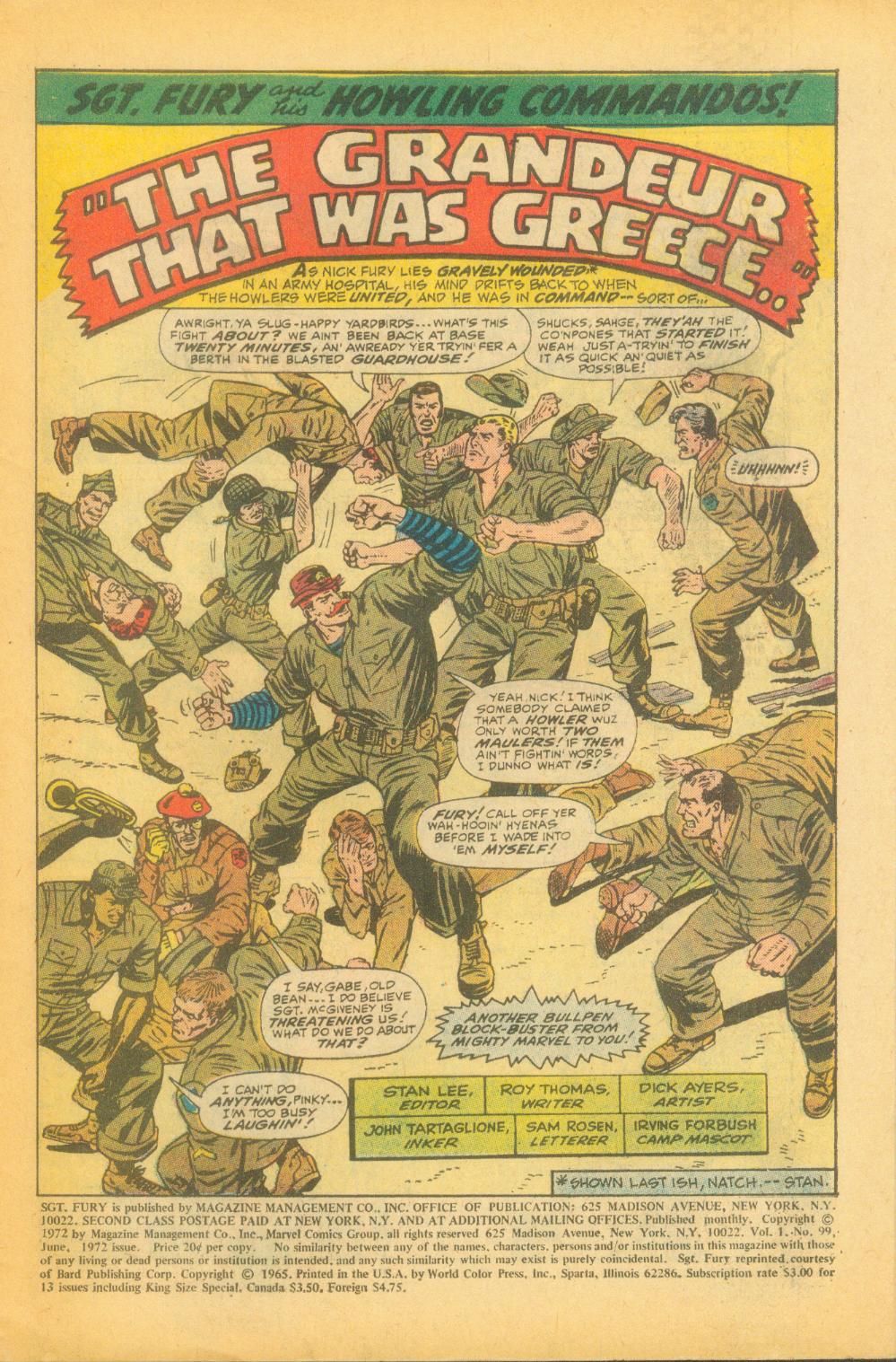 Read online Sgt. Fury comic -  Issue #99 - 3