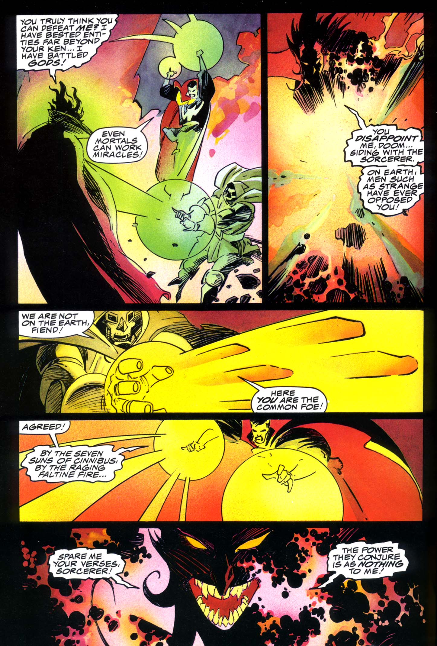 Read online Marvel Graphic Novel comic -  Issue #49 - Doctor Strange & Doctor Doom - Triumph & Torment - 71